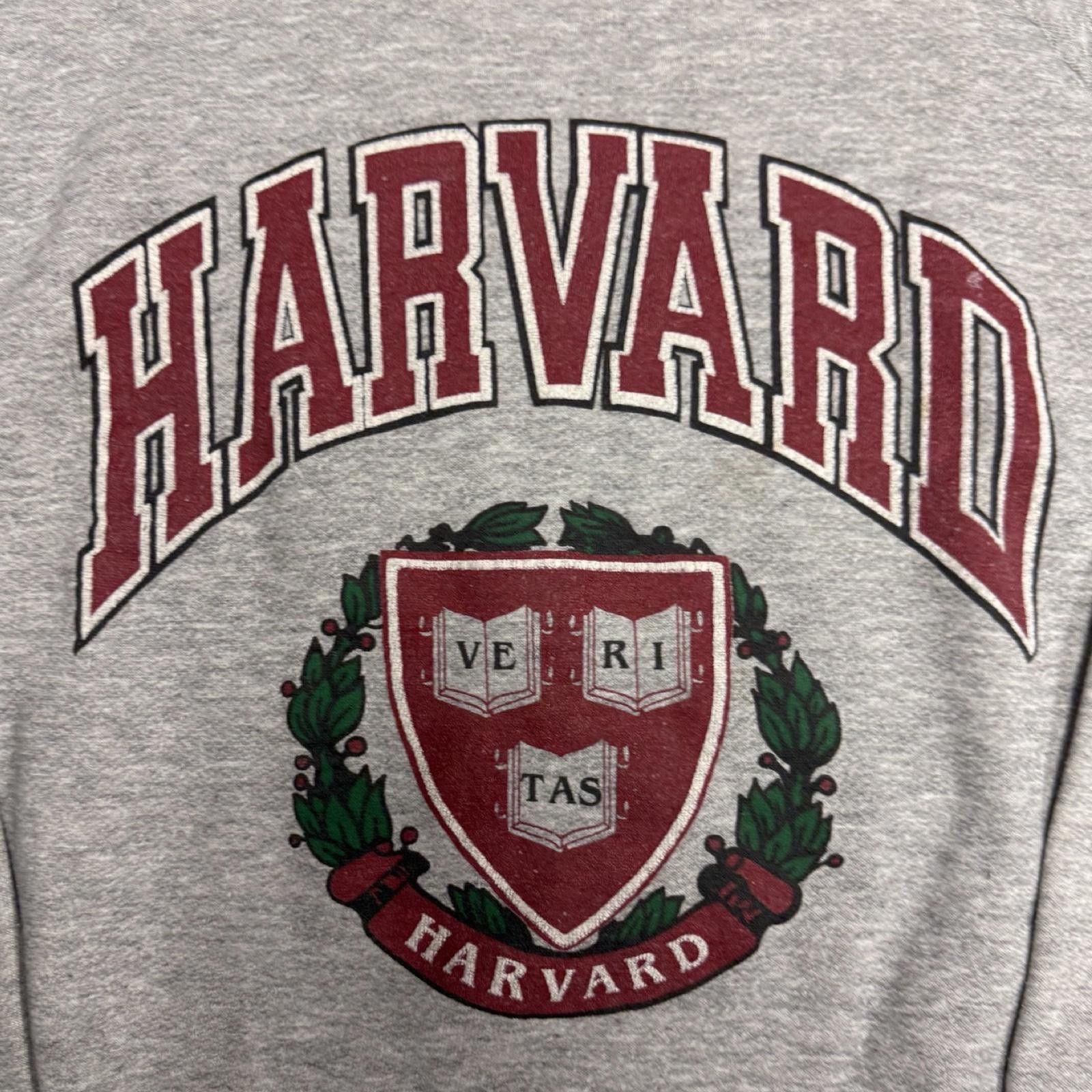 Fruit Of The Loom 90'S Vintage Harvard University Crewneck — XL — Size US XL / EU 56 / 4 - 2 Thumbnail