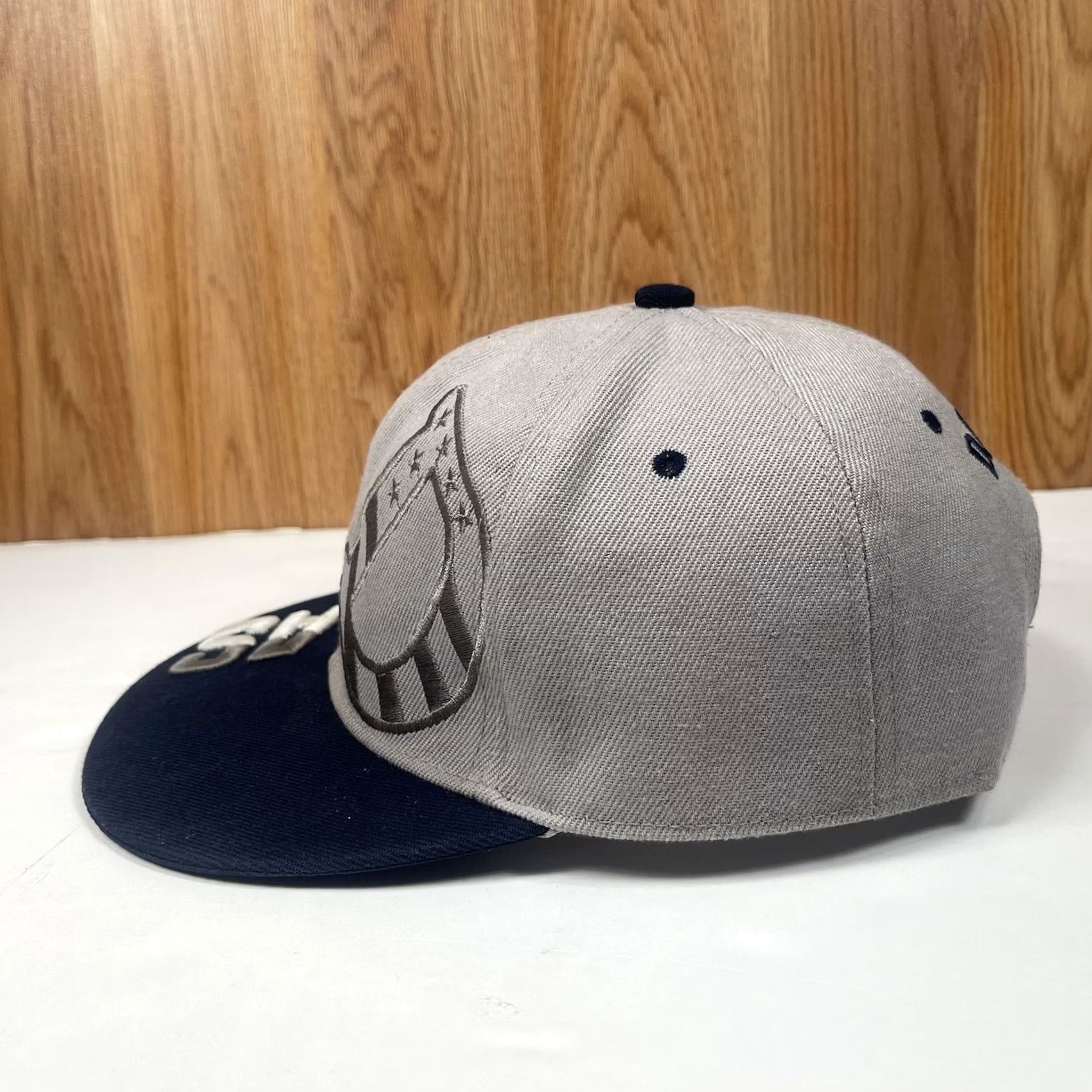 Vintage Dallas AS Adult Adjustable StrapBack Flat Bill Hat Cap One Size Fits All Gray Size ONE SIZE - 4 Thumbnail