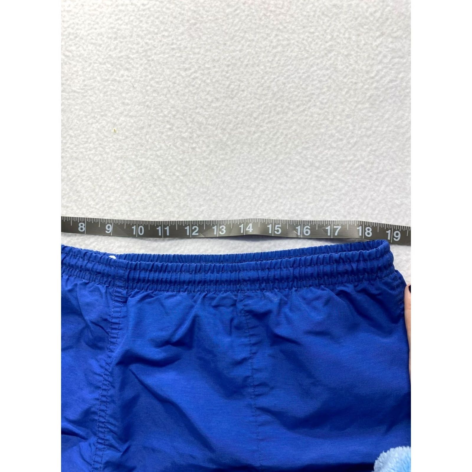 Vintage VINTAGE L.L. Bean Trunks Bottom Men Large Blue Swim Trunks Tie Waist Pockets Back Seam Fair Size US 33 - 3 Thumbnail