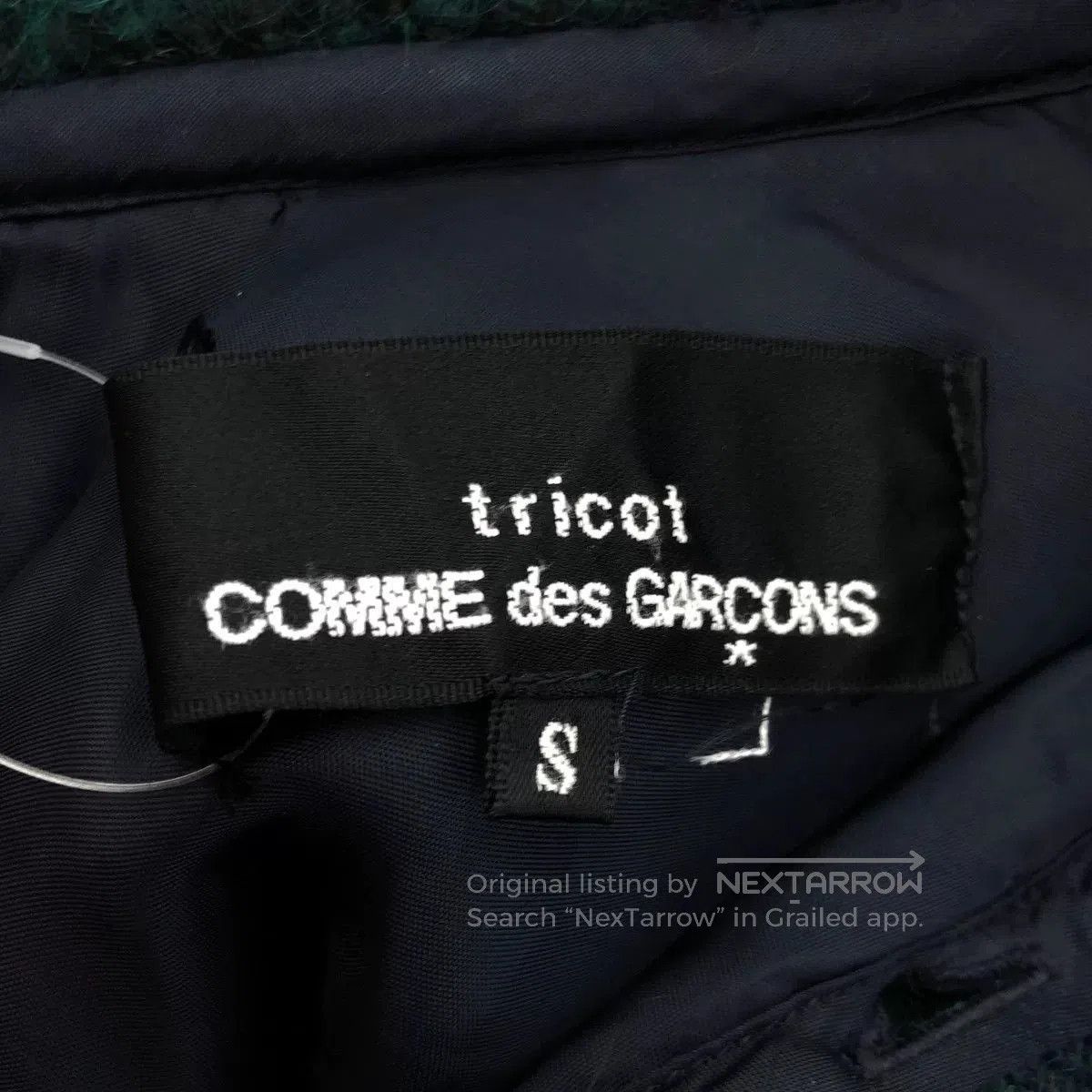 CDG by Comme des Garcons Green Checkered Mohair Jacket. Size S / US 4 / IT 40 - 6 Thumbnail