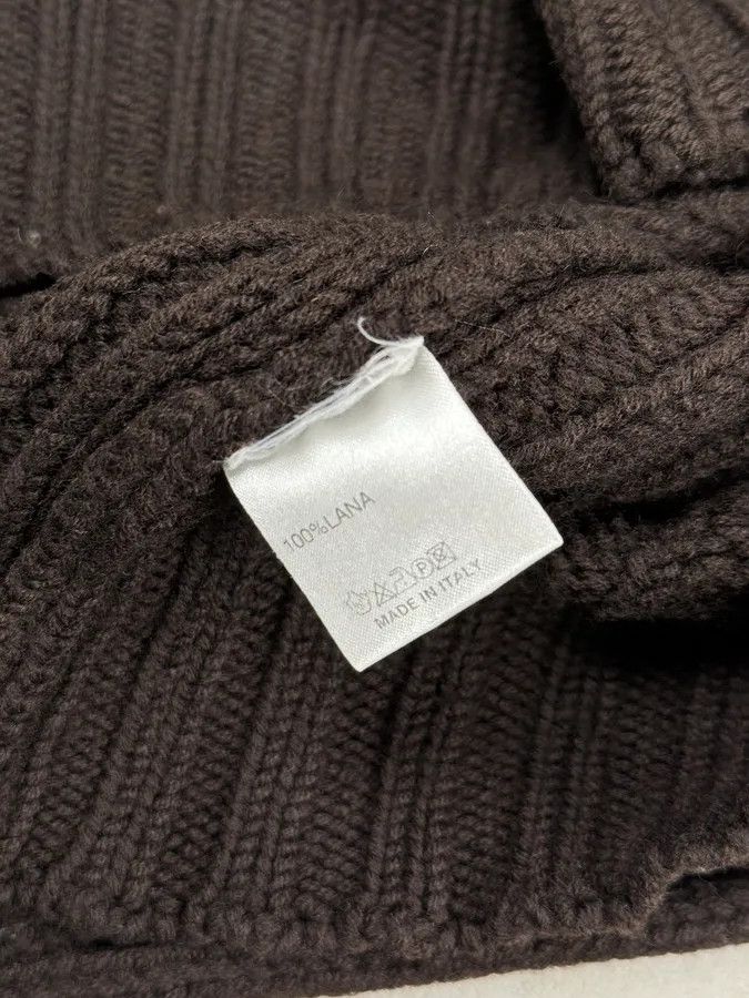 Daniele Alessandrini 2000s Daniele Alessandrini Brown Wool Buttoned Sweater Size US M / EU 48-50 / 2 - 9 Thumbnail