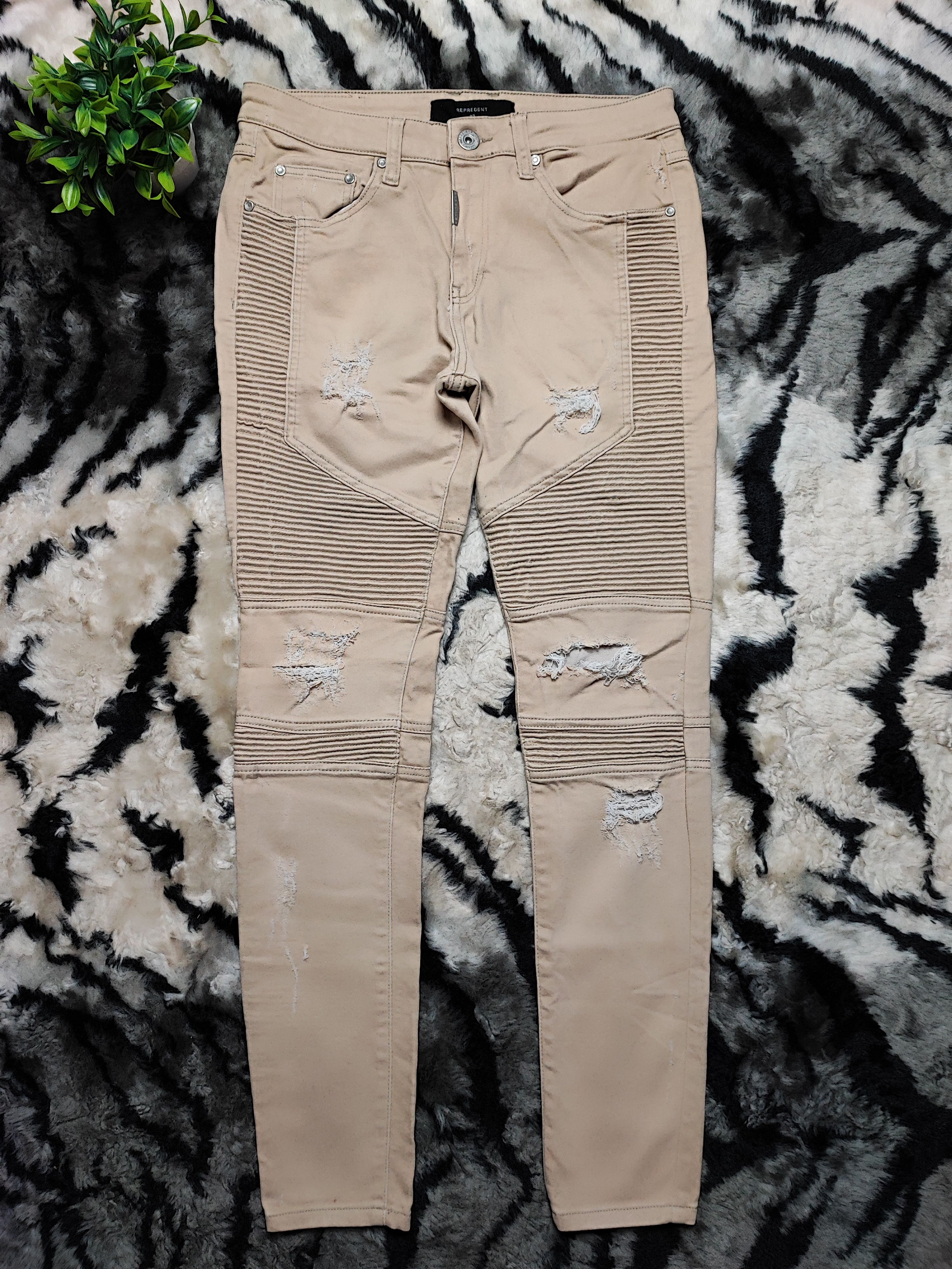 Represent Clo. Represent Brown Cotton Stretch Size US 30 / EU 46 - 2 Thumbnail