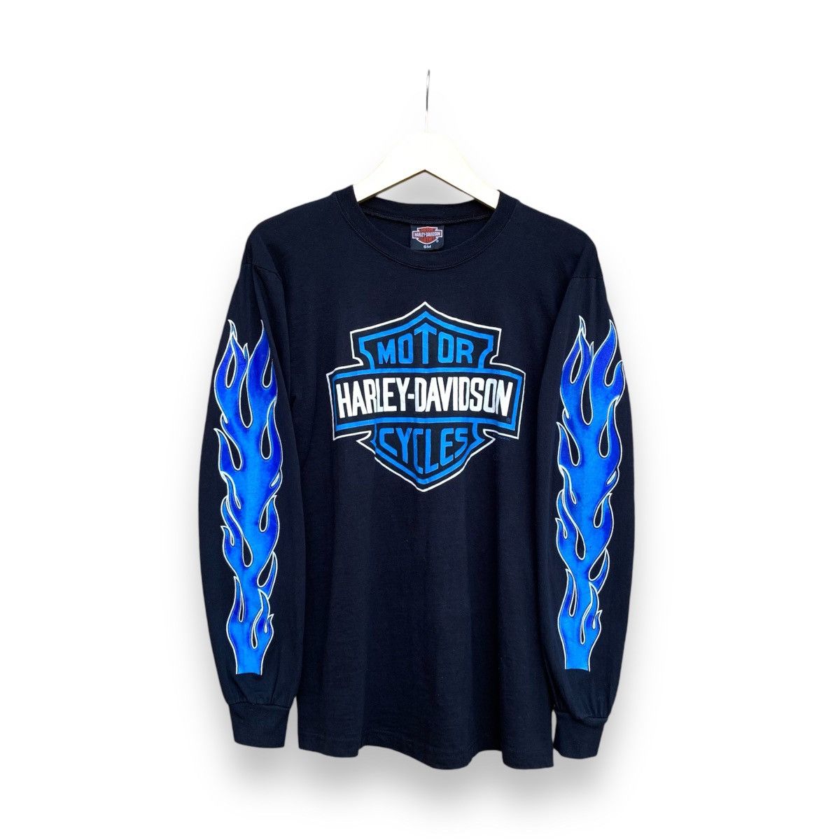 Harley Davidson × Vintage Vintage harley davidson flame rare longsleeve Size US M / EU 48-50 / 2 - 1 Thumbnail