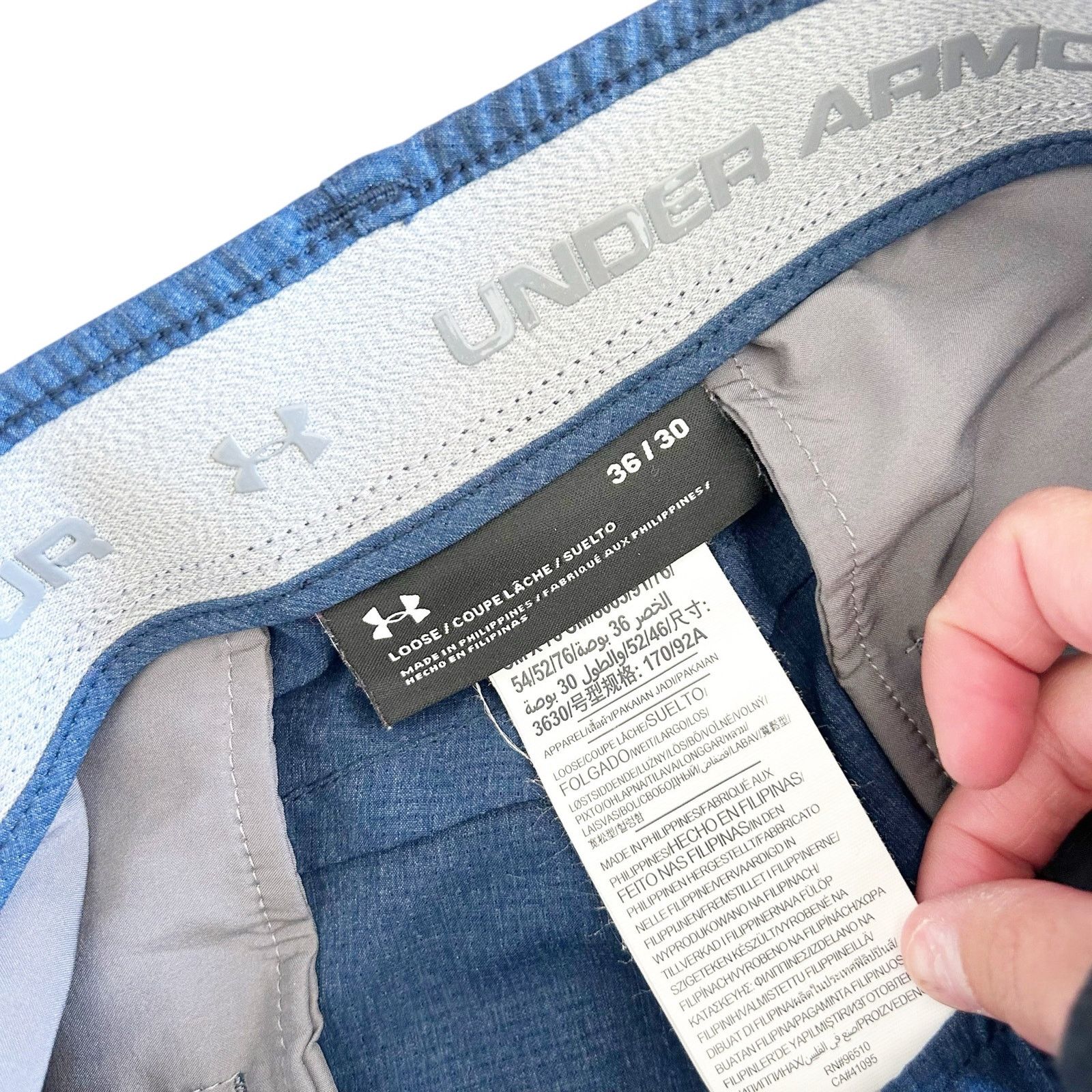 Under Armour Under Armour Blue Flat Front Chino Golf Pants Sz 36x30 Size US 36 / EU 52 - 2 Thumbnail