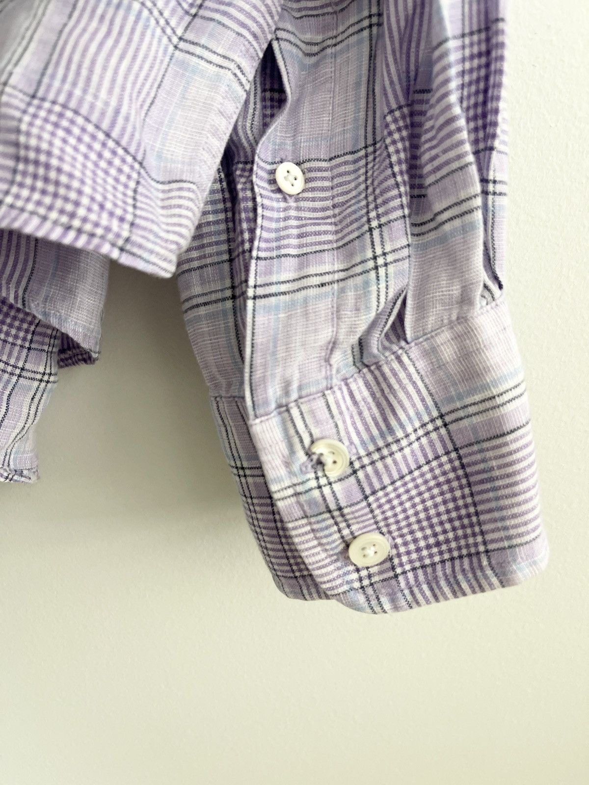 Faconnable STEAL! Vintage 1990s Faconnable Purple Flannel Shirt Size US XXL / EU 58 / 5 - 6 Thumbnail