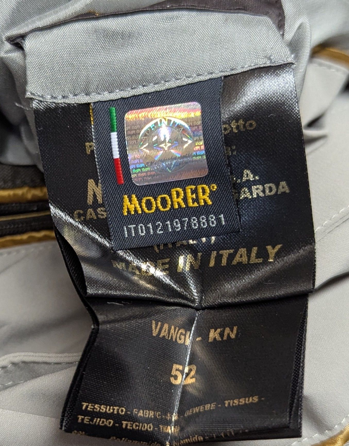 MooRER MOORER Banded Collar Bomber Jacket Ice Gray 52 US 42 Size US L / EU 52-54 / 3 - 13 Thumbnail