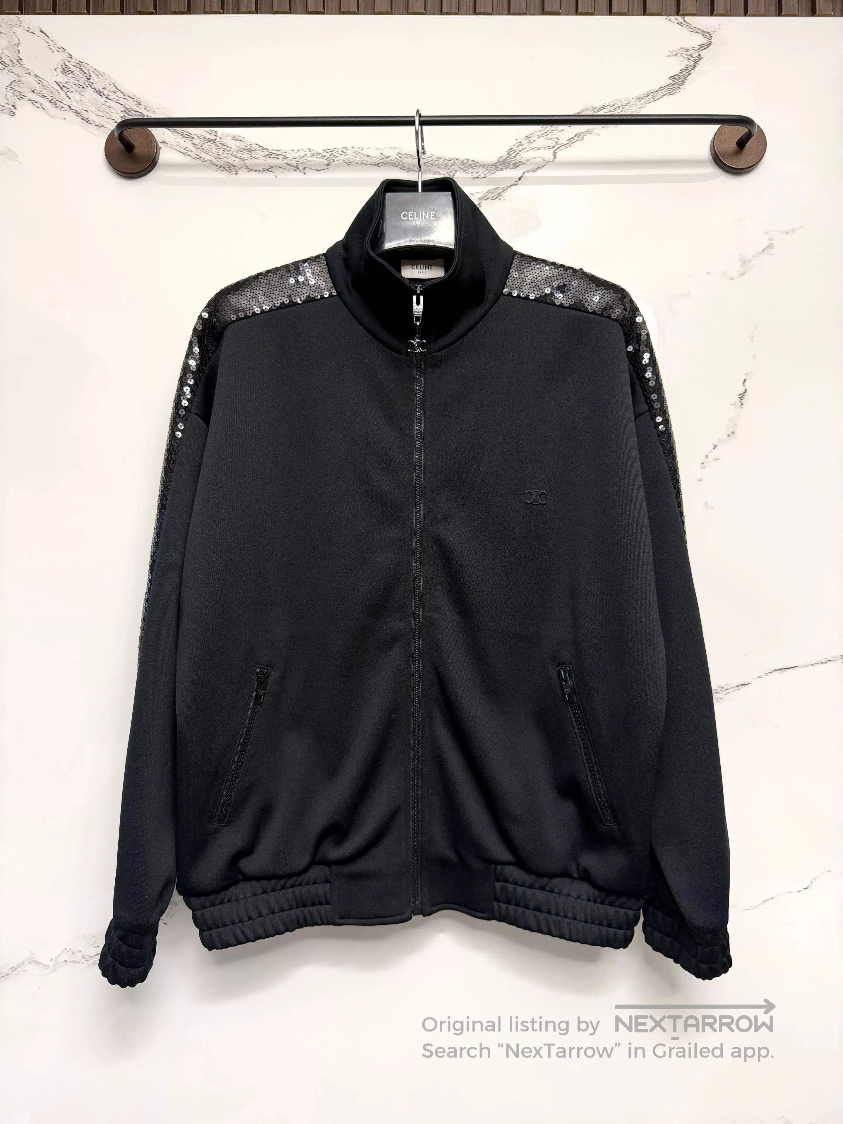 Celine celine black scaled jacket with luxurious details. Size US S / EU 44-46 / 1 - 1 Thumbnail