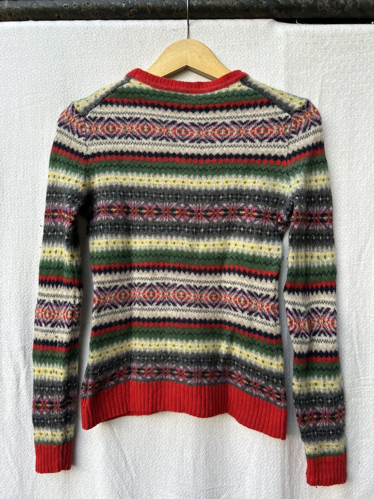 Japanese Brand Brook Brother Red Fleece Multicollor Knitwear Styled Size US XS / EU 42 / 0 - 2 Thumbnail