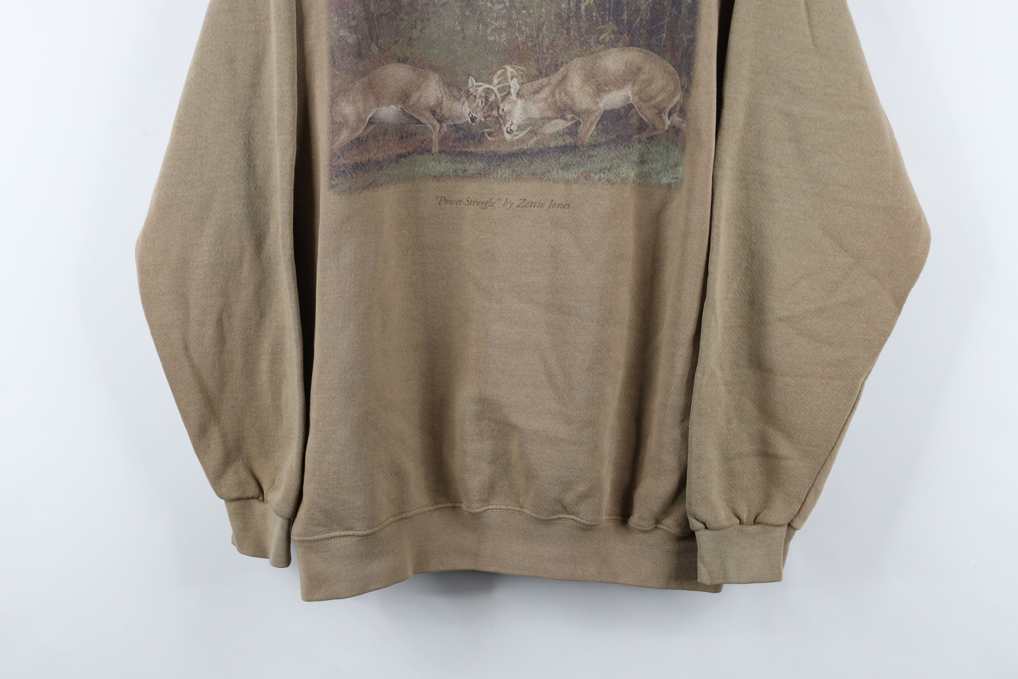 Vintage Vintage 90s Ducks Unlimited Spell Out Deer Buck Sweatshirt Size US XL / EU 56 / 4 - 3 Thumbnail