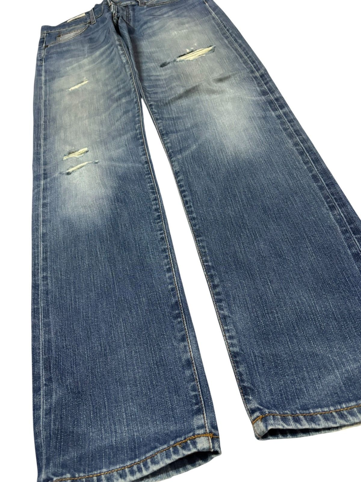 Roy Denim Vtg 90s Deadstock Roy Rogers Selvedge Distressed Jeans Size US 32 / EU 48 - 5 Thumbnail