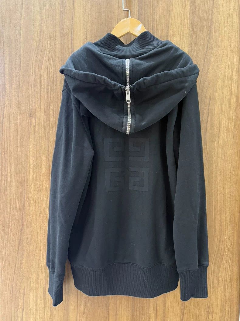 Givenchy Givenchy Black Logo Zipper Hooded Sweatshirt Jacket Size US M / EU 48-50 / 2 - 2 Thumbnail