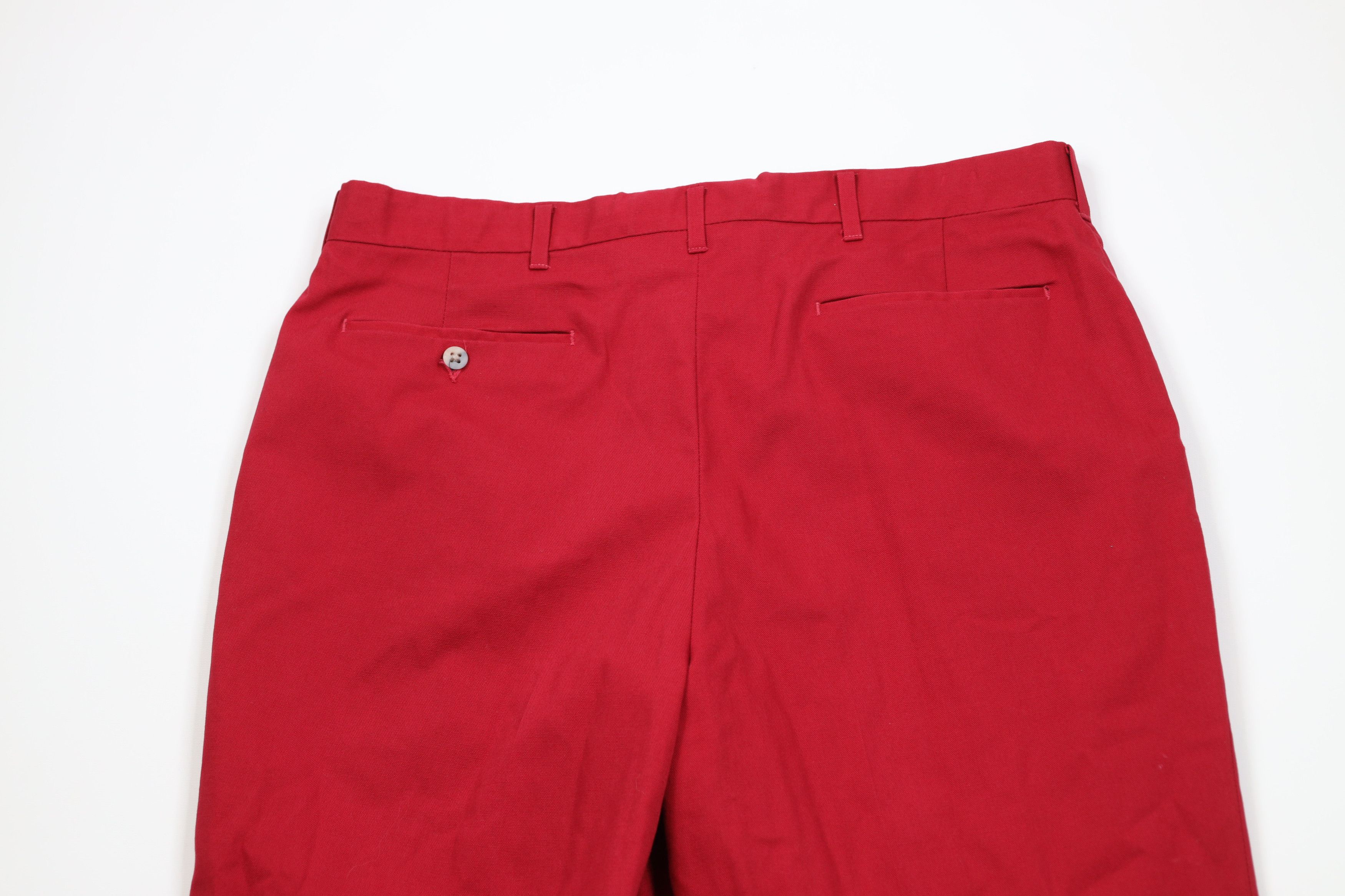 Vintage Vintage 70s Streetwear Knit Wide Leg Chino Pants Red USA Size US 36 / EU 52 - 11 Thumbnail