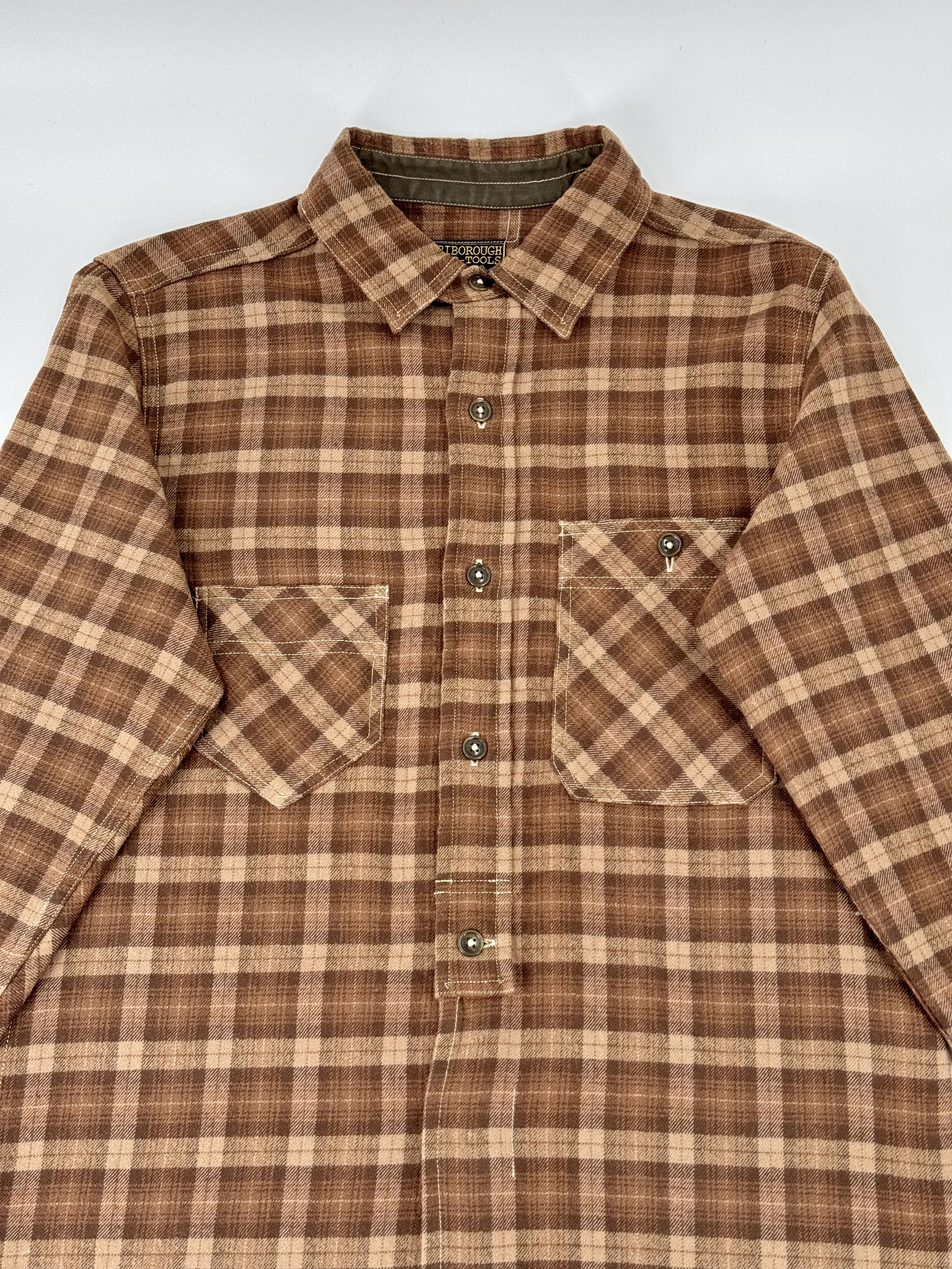 COLIMBO × Japanese Brand Colimbo Hunting Goods Brown Wool Button-Up Shirt Small Size US S / EU 44-46 / 1 - 2 Thumbnail