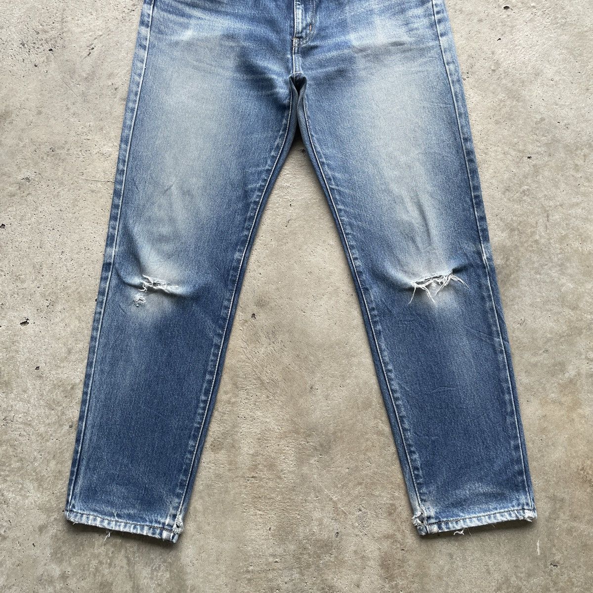 Edwin Vintage Edwin Distressed Jeans Denim Faded Pants W29 Size US 29 - 4 Thumbnail