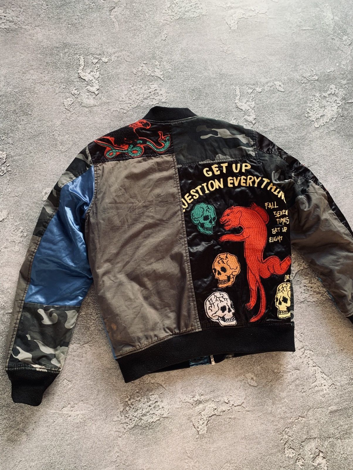 Diesel Diesel Get Up Question Everything Japanese Skull Bomber Size US S / EU 44-46 / 1 - 14 Thumbnail