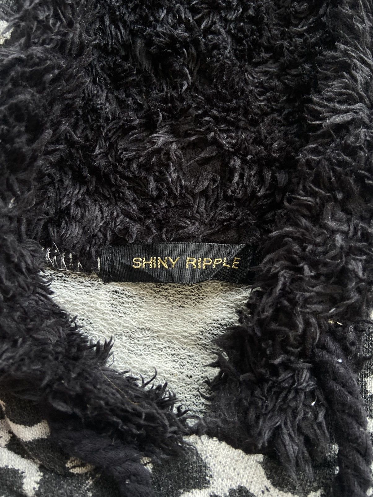 If Six Was Nine × Japanese Brand Shinny Ripple Fur Leopard Hoodies Size M / US 6-8 / IT 42-44 - 2 Thumbnail
