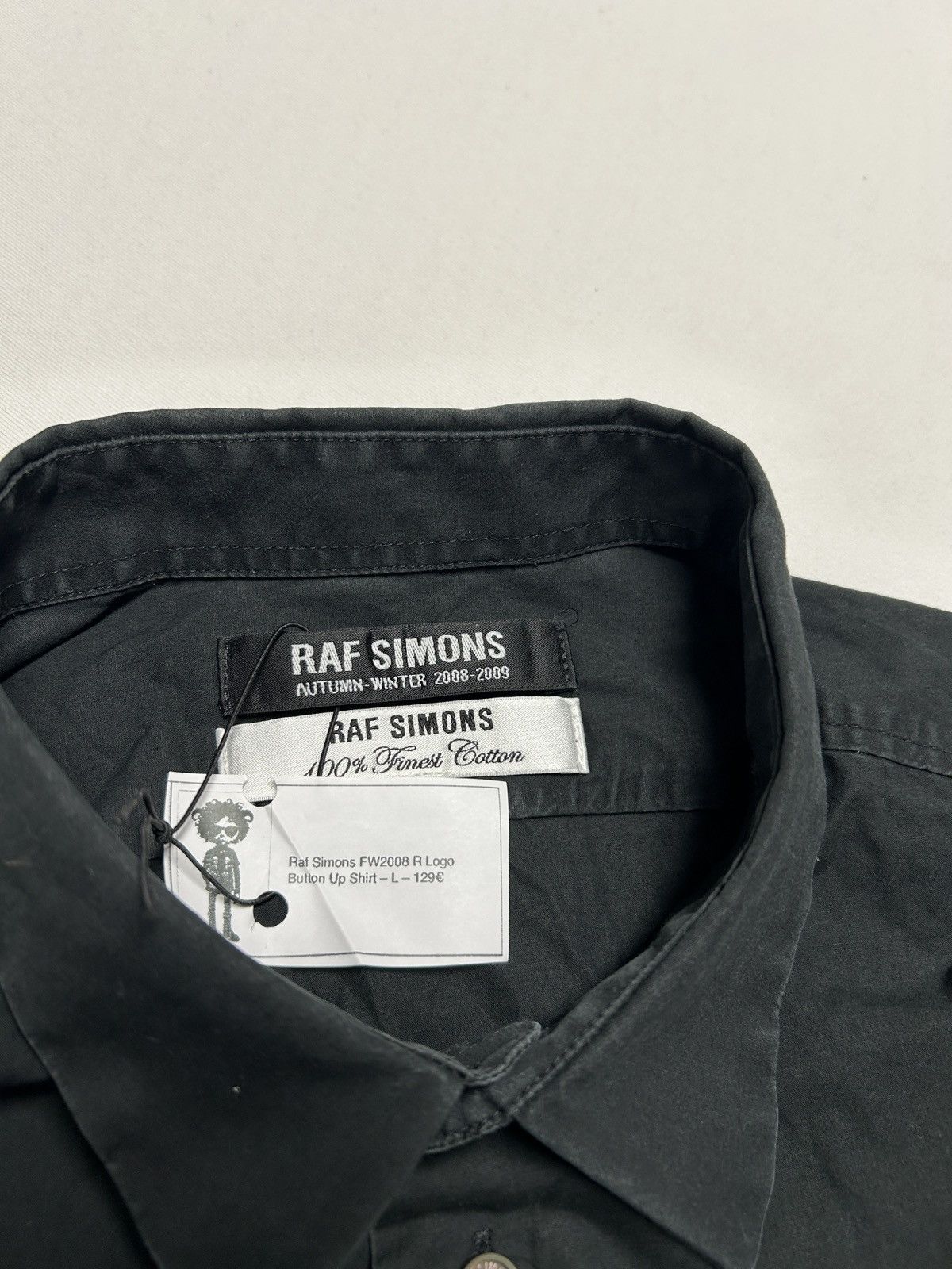 Raf Simons FW2008 R Logo Button Up Shirt Size US L / EU 52-54 / 3 - 4 Thumbnail