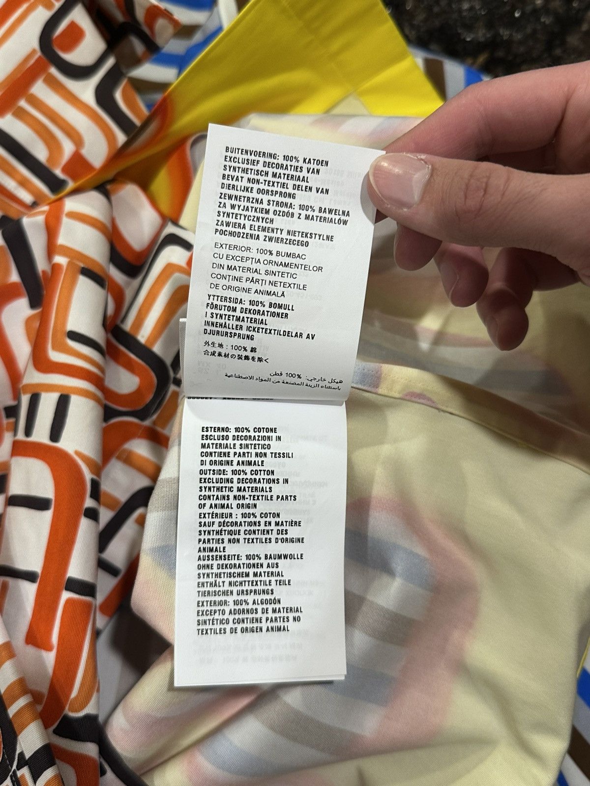 Prada Prada Double Match FW18 Flame / Striped Bowling Shirt Size US L / EU 52-54 / 3 - 16 Thumbnail