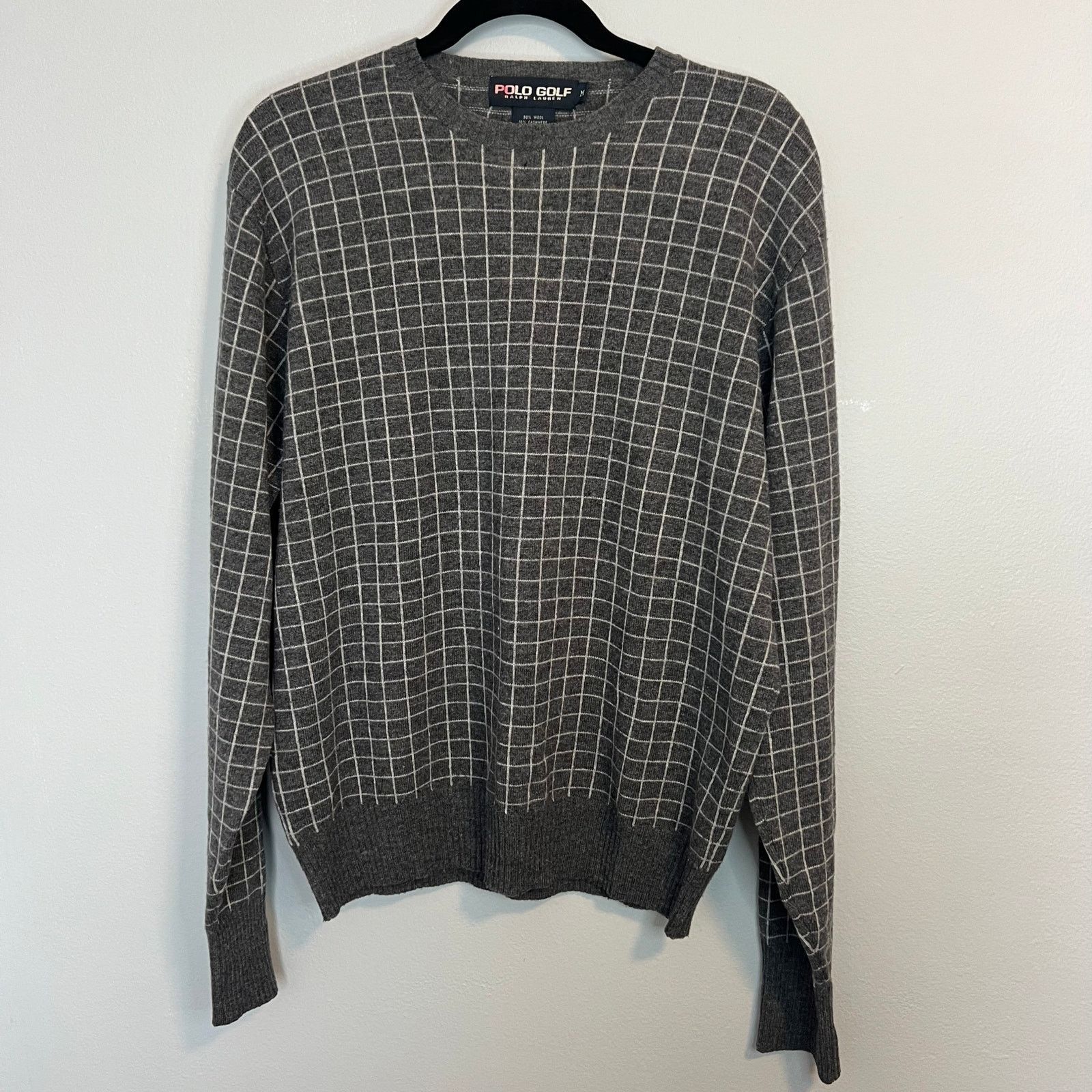 Polo Ralph Lauren Polo Golf Ralph Lauren Wool Gray Plaid Sweater Mens Size M Size US M / EU 48-50 / 2 - 1 Thumbnail