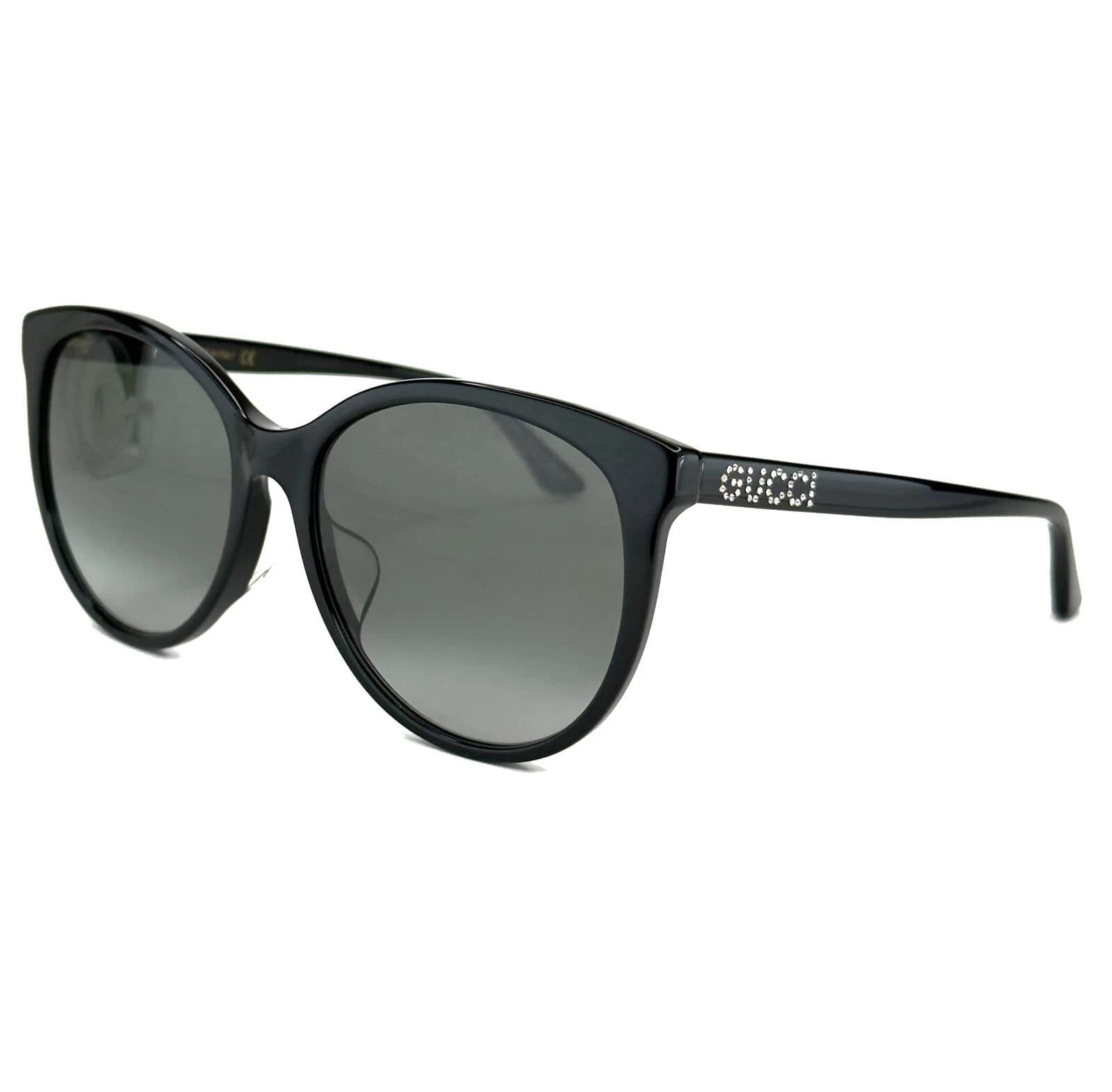 Gucci GUCCI 0729 GG0729S Black Crystal Logo Sunglasses 001 Size ONE SIZE - 10 Thumbnail