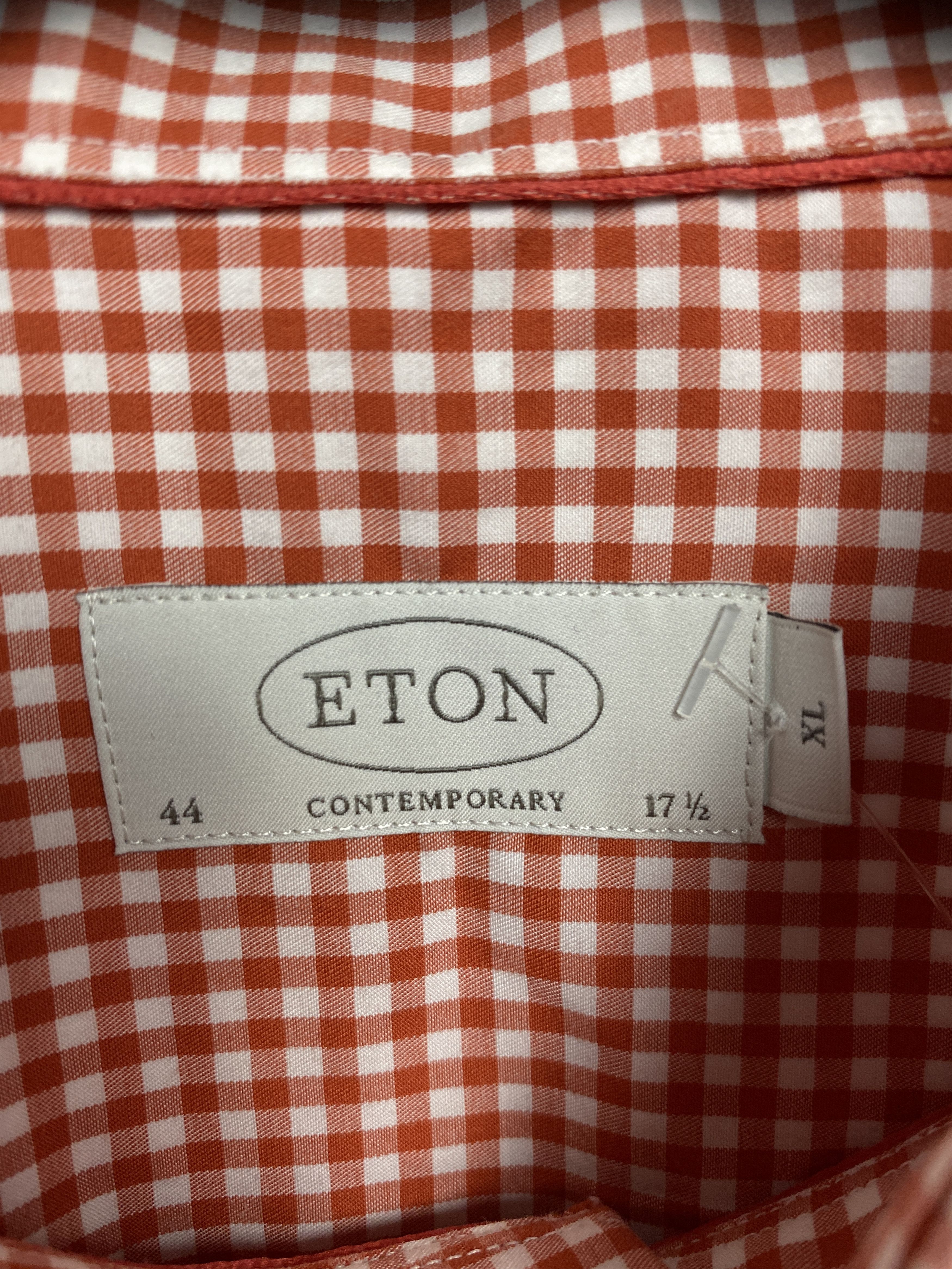 Eton Eton Vintage Mens Long Sleeve Checkered Shirt Size US XL / EU 56 / 4 - 3 Thumbnail