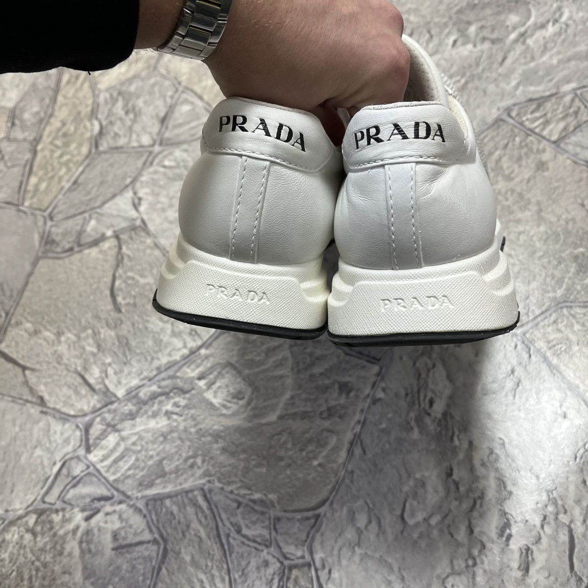 Prada Prada Milano White Leather Shoes Trainers Prax 01 Size 9.5 Size US 9.5 / EU 42-43 - 8 Thumbnail