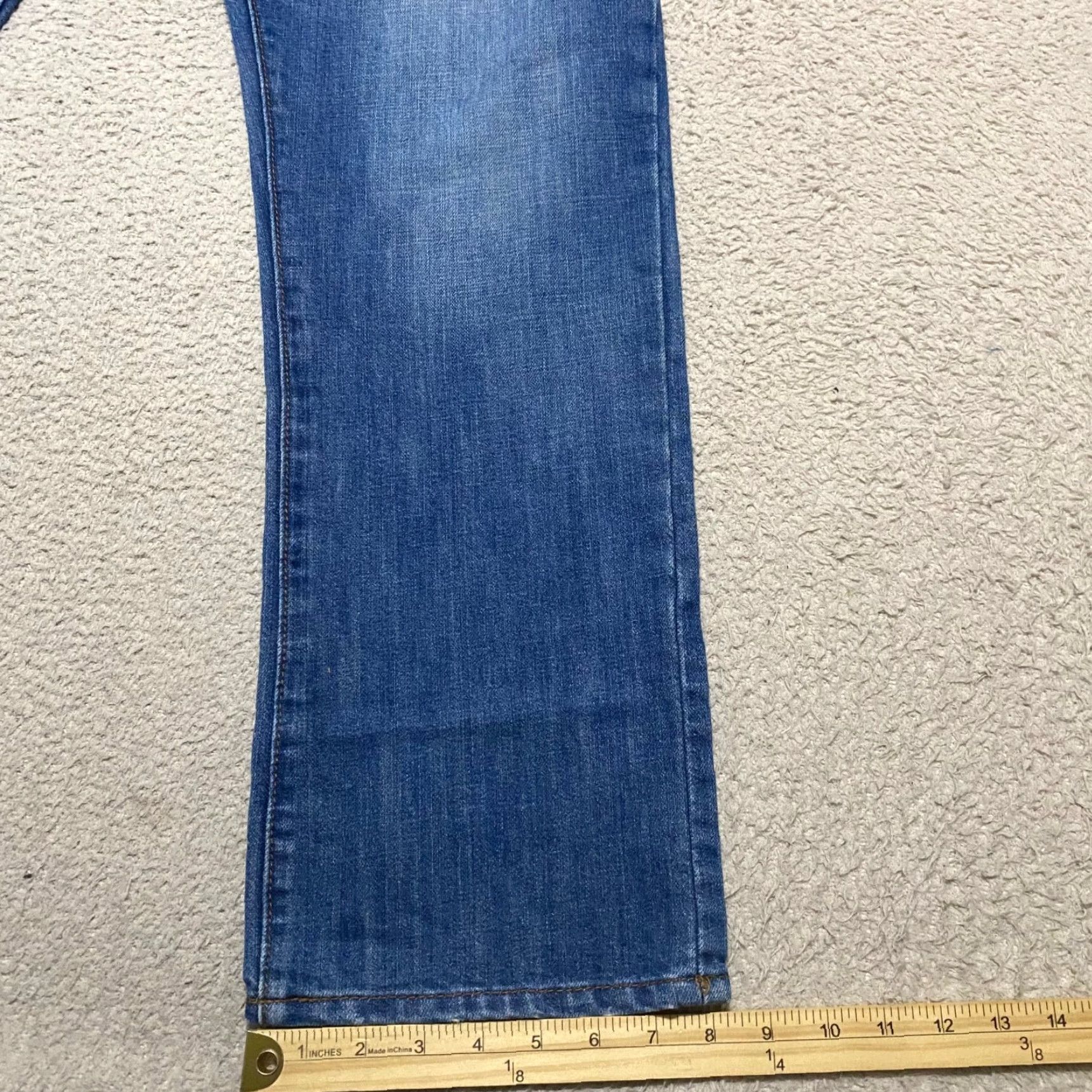 Gap Gap Mens Jeans 35x32 Blue Denim Straight Leg Mid Rise Medium Wash Size US 35 - 5 Thumbnail