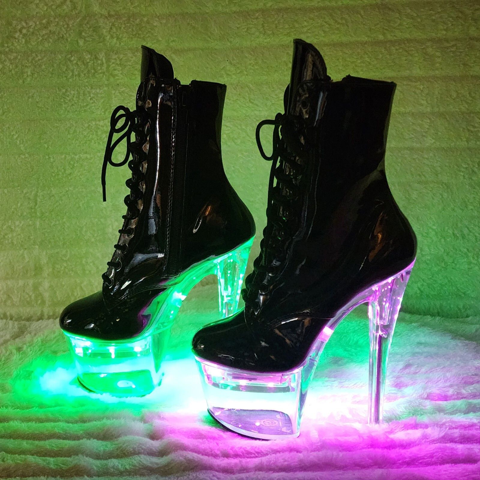 Other Flashdance 1020 Multi Color Platform Ankle Boots 7" High Hee Size US 7 / IT 37 - 4 Thumbnail