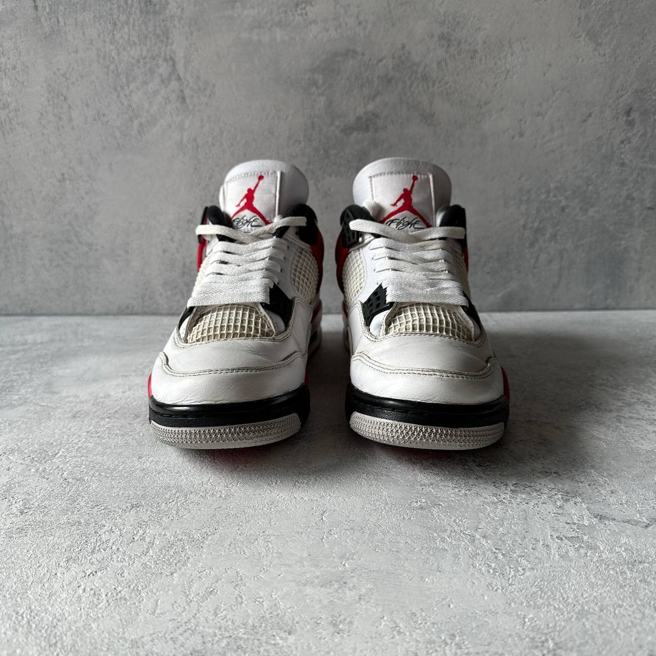 Jordan Brand Nike Air Jordan 4 Red Cement Size EU 42 Size US 8.5 / EU 41-42 - 4 Thumbnail