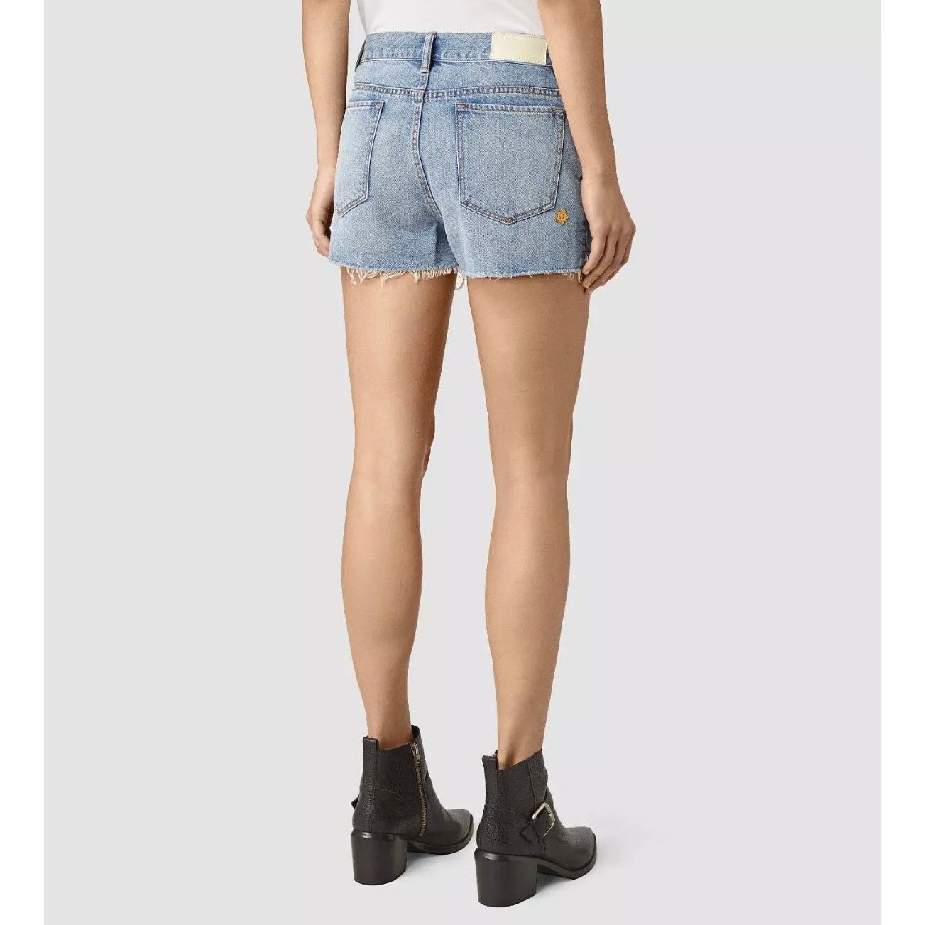 Allsaints allsaints kate distressed patches denim jean shorts Size 26 Size 26" / US 2 / IT 38 - 10 Thumbnail