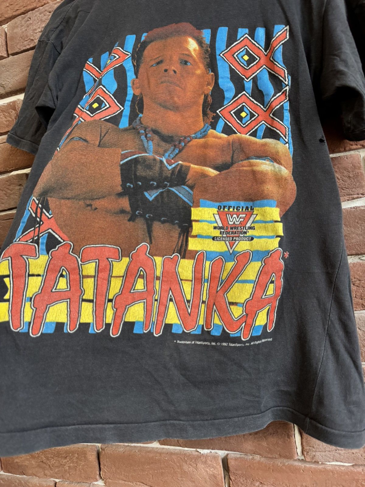 Vintage 92’ WWF Tatanka Vintage 90s Rare Wrestling Rap Tee White s Size US S / EU 44-46 / 1 - 3 Thumbnail