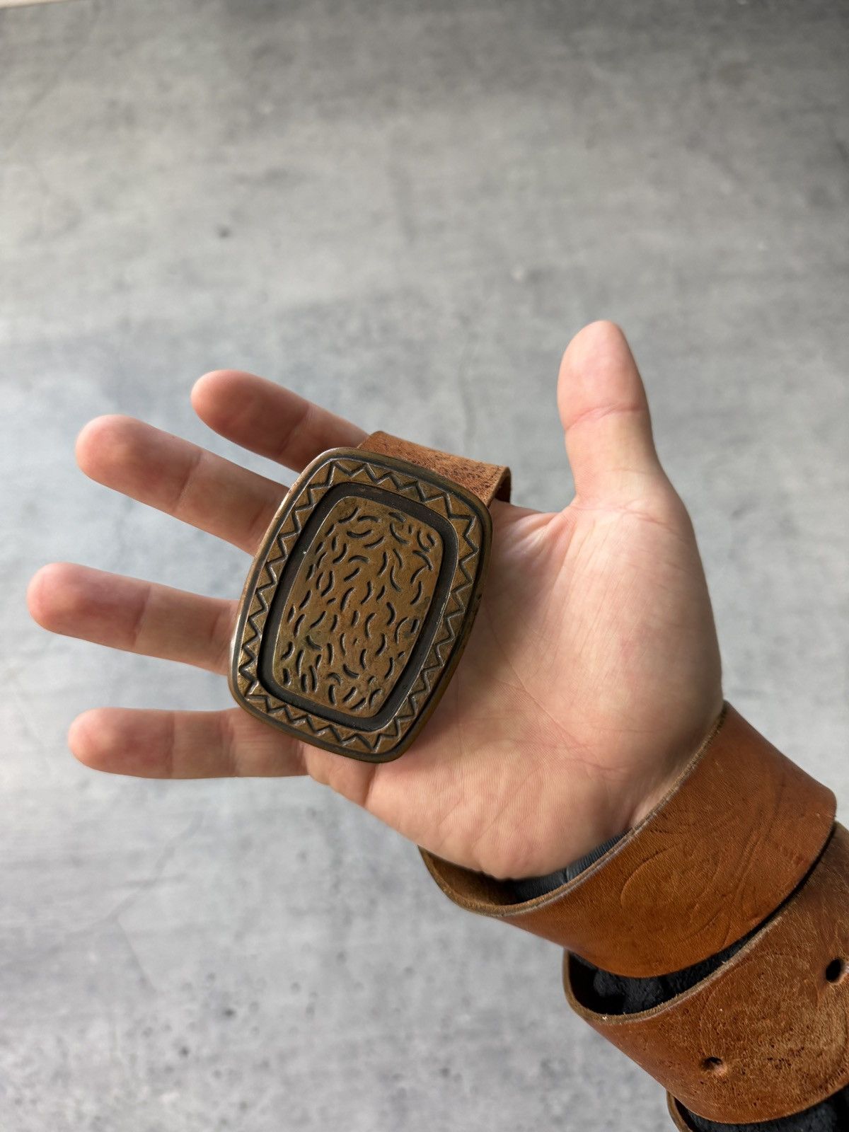 Number (N)ine 00’s NUMBER STYLE JAPAN LEATHER RARE Y2K BELT VINTAGE Size ONE SIZE - 4 Thumbnail