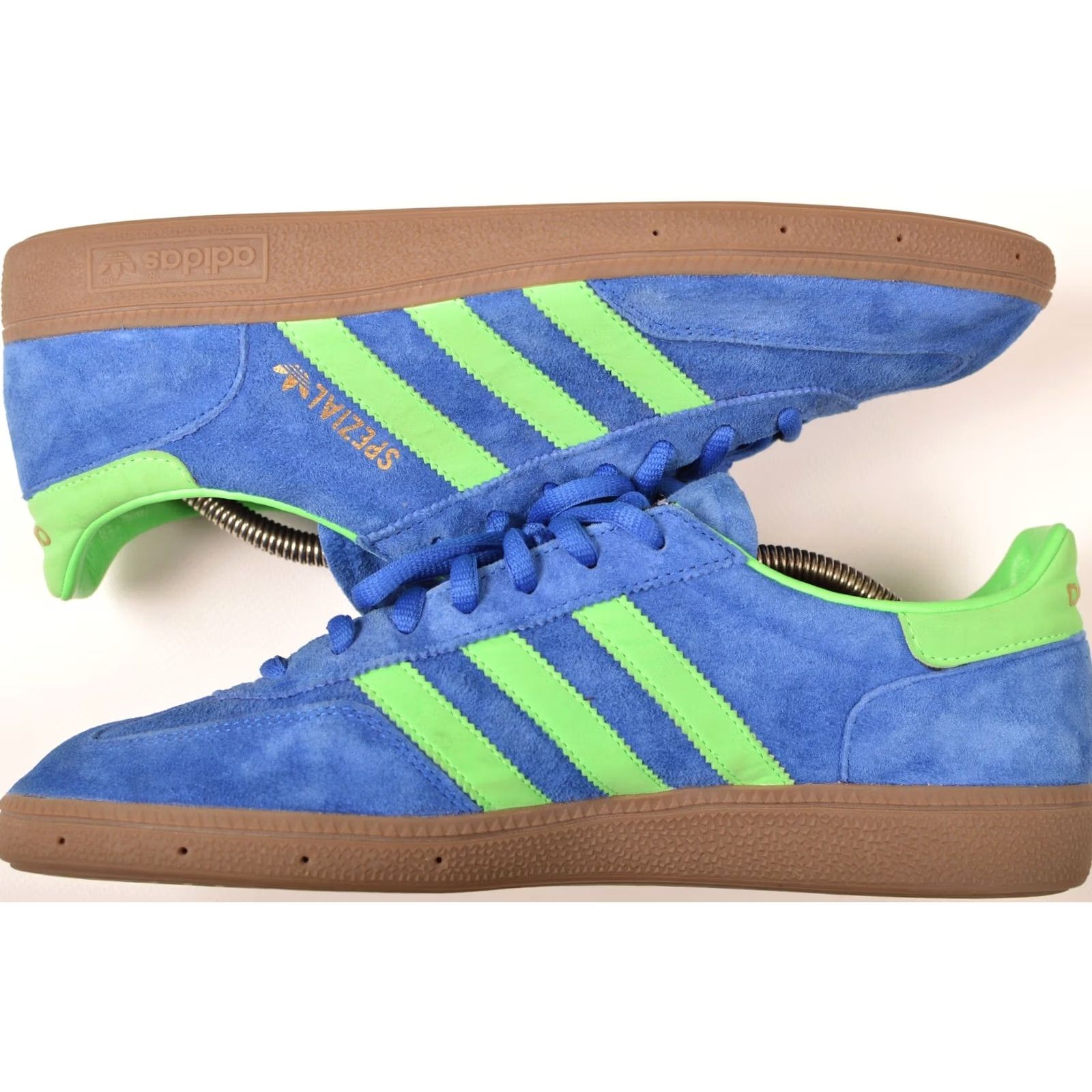 Adidas Adidas Originals Spezial True Blue / Green Zest / Metallic Gold Sneaker Mens US 9 1/2 Blue Q23095 Size US 9 / EU 42 - 4 Thumbnail