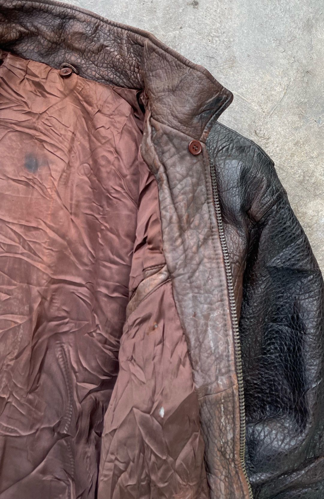 Japanese Brand × Vintage 🔥Vintage Japanese Brand Sheepskin Leather Bomber Jacket Size US M / EU 48-50 / 2 - 11 Thumbnail