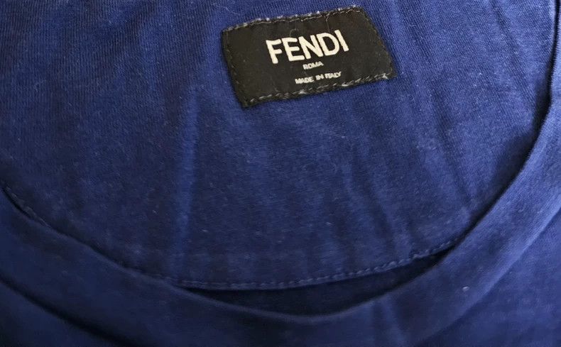 Fendi FENDI Blue T-shirt, short sleeves Size US M / EU 48-50 / 2 - 3 Thumbnail