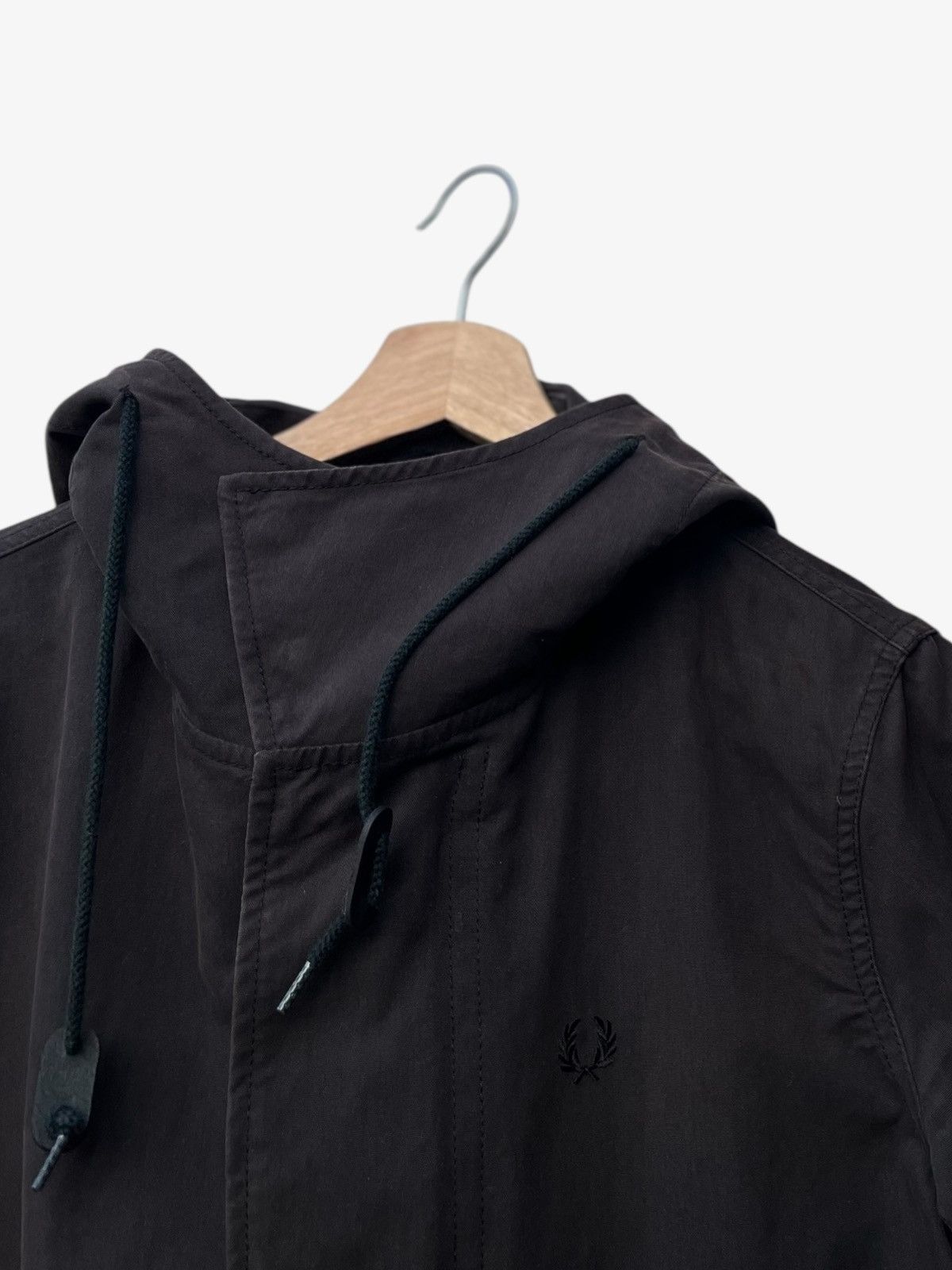Fred Perry Faded Black Fred Perry Japan Cotton Blend Fishtail Parka Size US XS / EU 42 / 0 - 7 Thumbnail