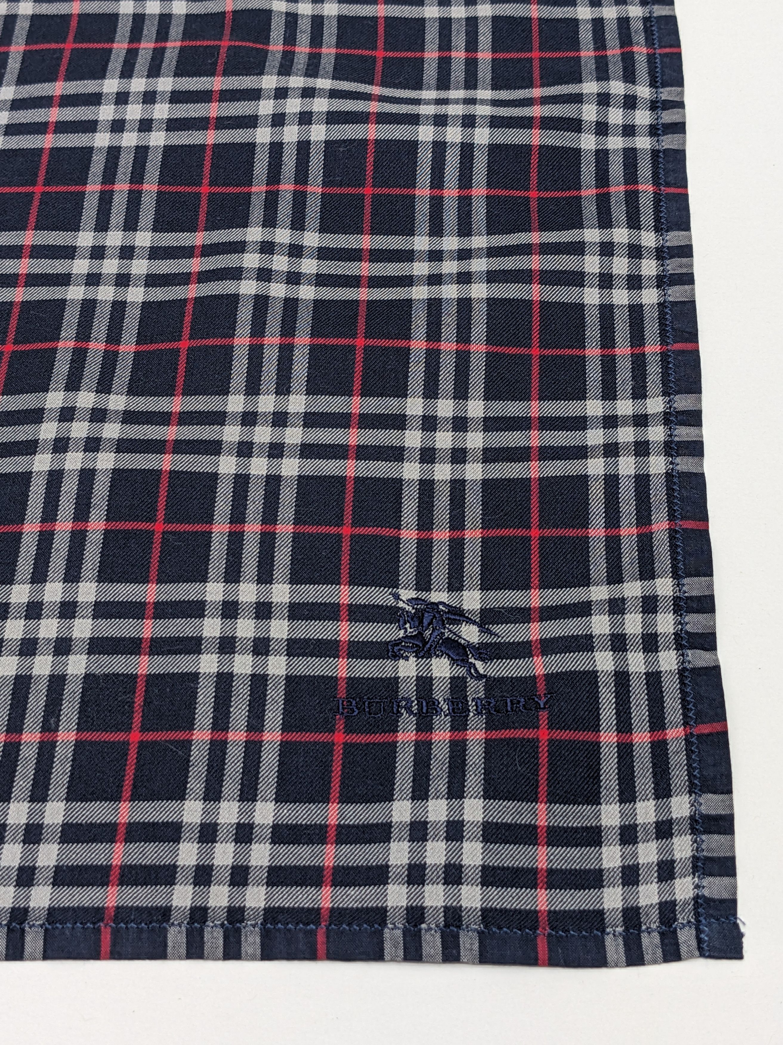 Burberry Burberry London Handkerchief: Dark Navy Nova Check Size ONE SIZE - 2 Thumbnail