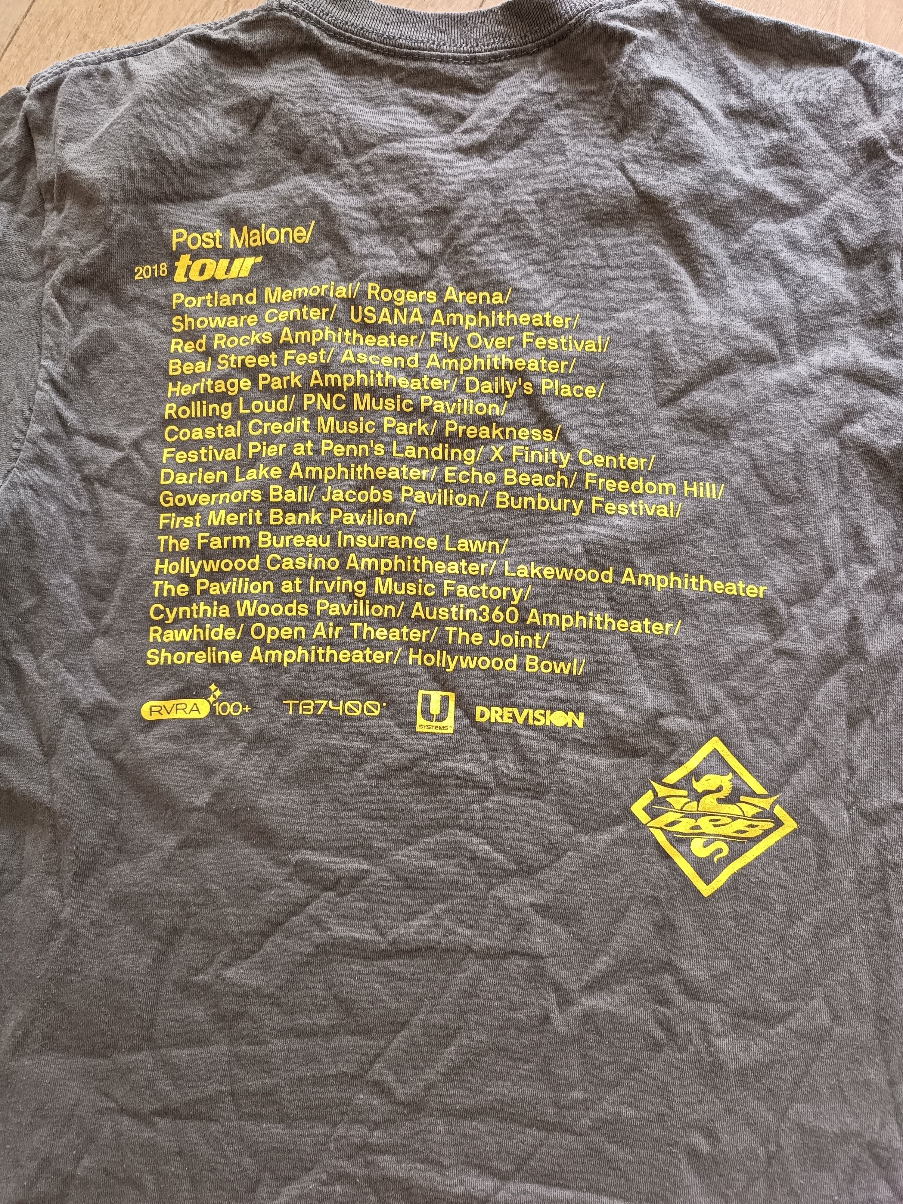 Rap Tees 2018 Post Malone b&b tour tee size S Size S / US 4 / IT 40 - 1 Thumbnail