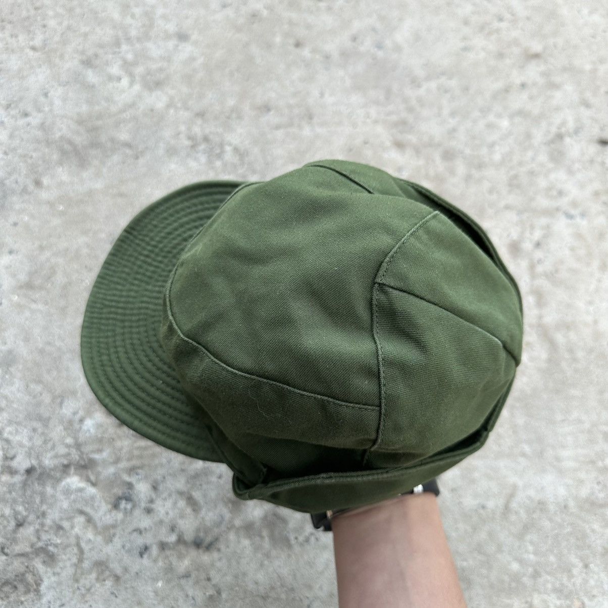 Issey Miyake Vintage Japanese Style Swedish Army Cap Hat Y2K Military Size ONE SIZE - 5 Thumbnail