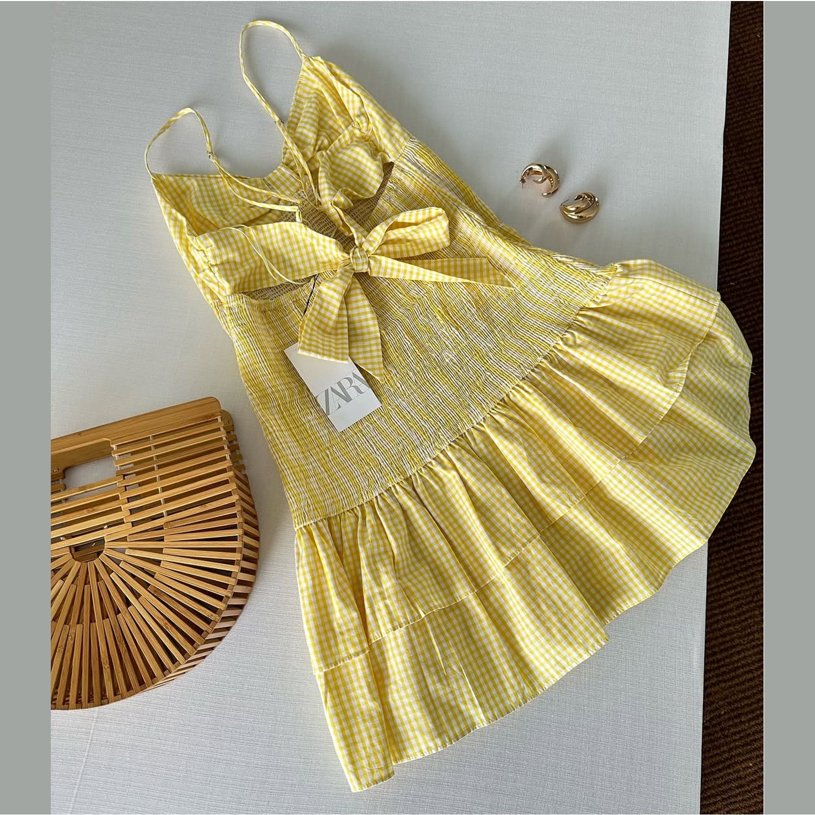 RARE!!! ZARA BLOGGER FAVE!!! Short Smocked Dress NWT