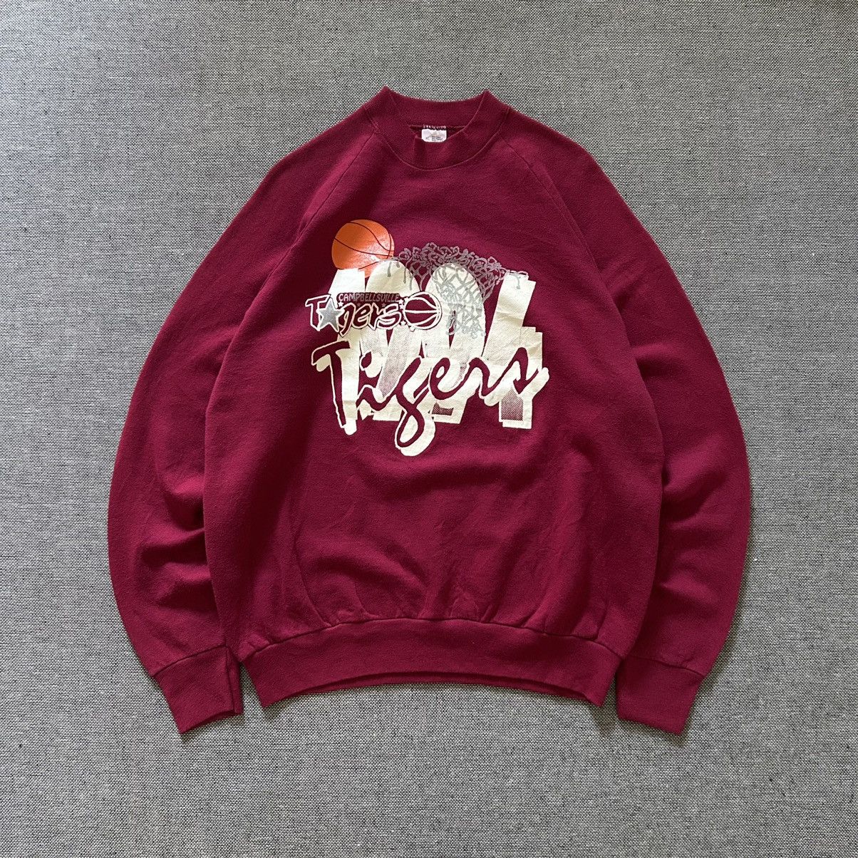 Vintage Campbellsville University Tigers Basketball Team Sweatshirt Size US XL / EU 56 / 4 - 1 Thumbnail
