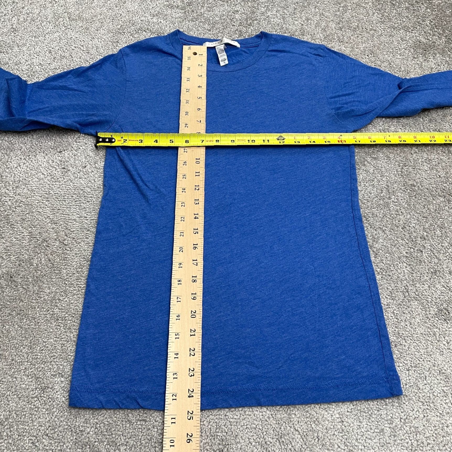 Parker Parke & Ronen Basic T-Shirt Womens S Blue Crew Neck Long Sleeve Casual Tee Size S / US 4 / IT 40 - 6 Thumbnail
