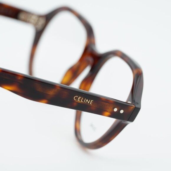 Celine Celine CL50145I 052 Eyeglasses Havana 52mm Square Frame Size ONE SIZE - 5 Thumbnail