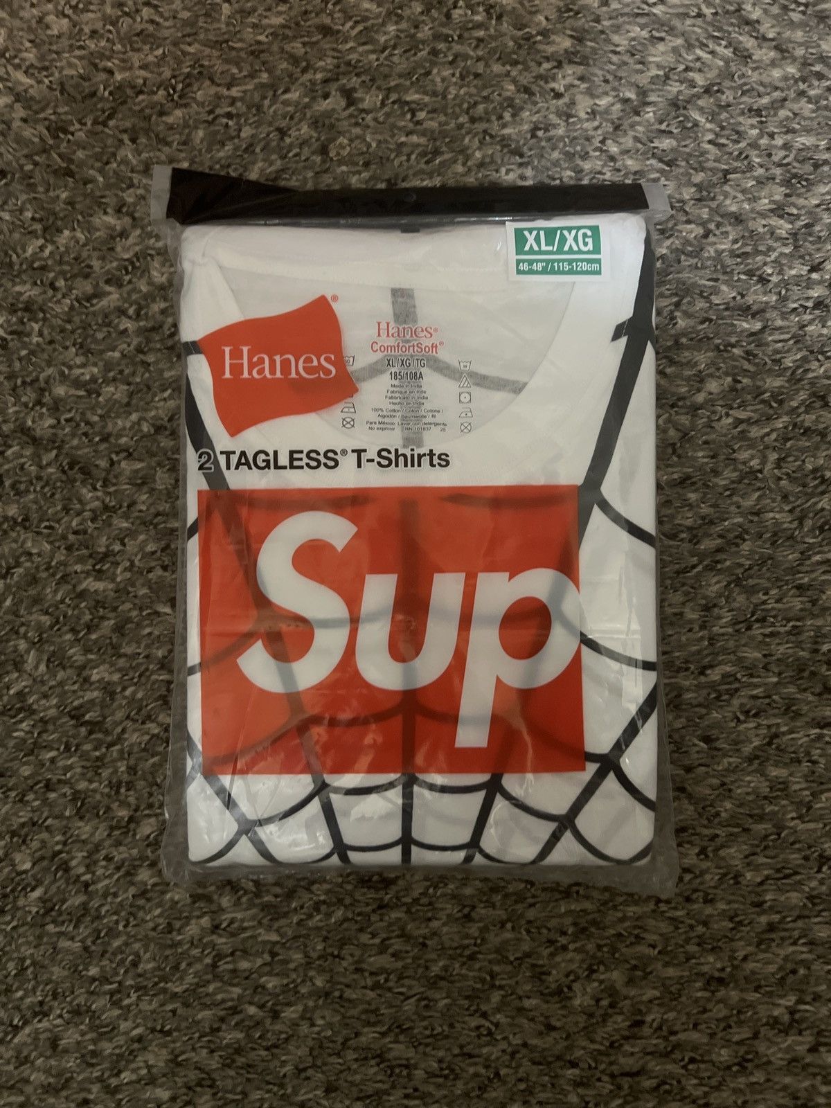 Supreme Supreme Hanes Spider-Man Tagless Tees (2 Pack) Size US XL / EU 56 / 4 - 2 Thumbnail