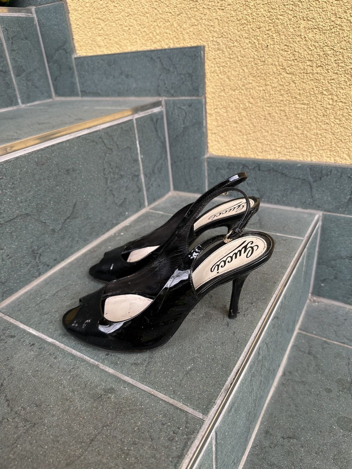 Gucci Gucci Heels Pumps Vintage Rare Black Luxury Shoes Size US 5.5 / IT 35.5 - 6 Thumbnail