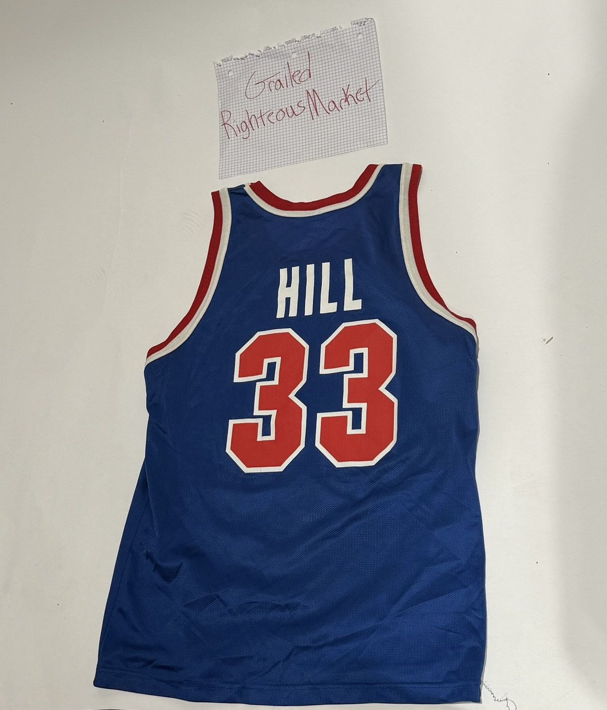 Champion Vintage 90s Grant Hill Pistons Jersey Size US M / EU 48-50 / 2 - 2 Thumbnail