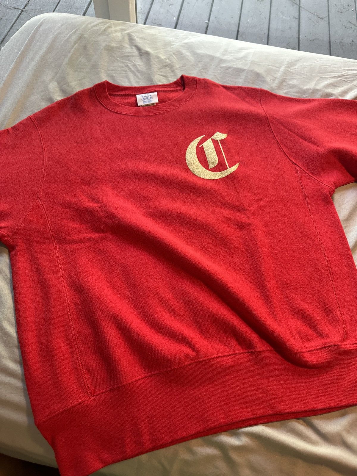 Champion Champion - Gold Sweater Size US M / EU 48-50 / 2 - 2 Thumbnail