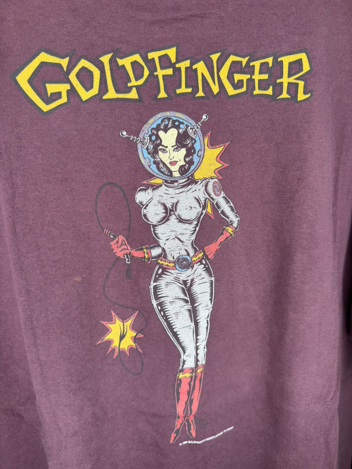 Band Tees Vintage 1996 Goldfinger Maroon Band Tour XL 90s T-Shirt Size US XL / EU 56 / 4 - 2 Thumbnail