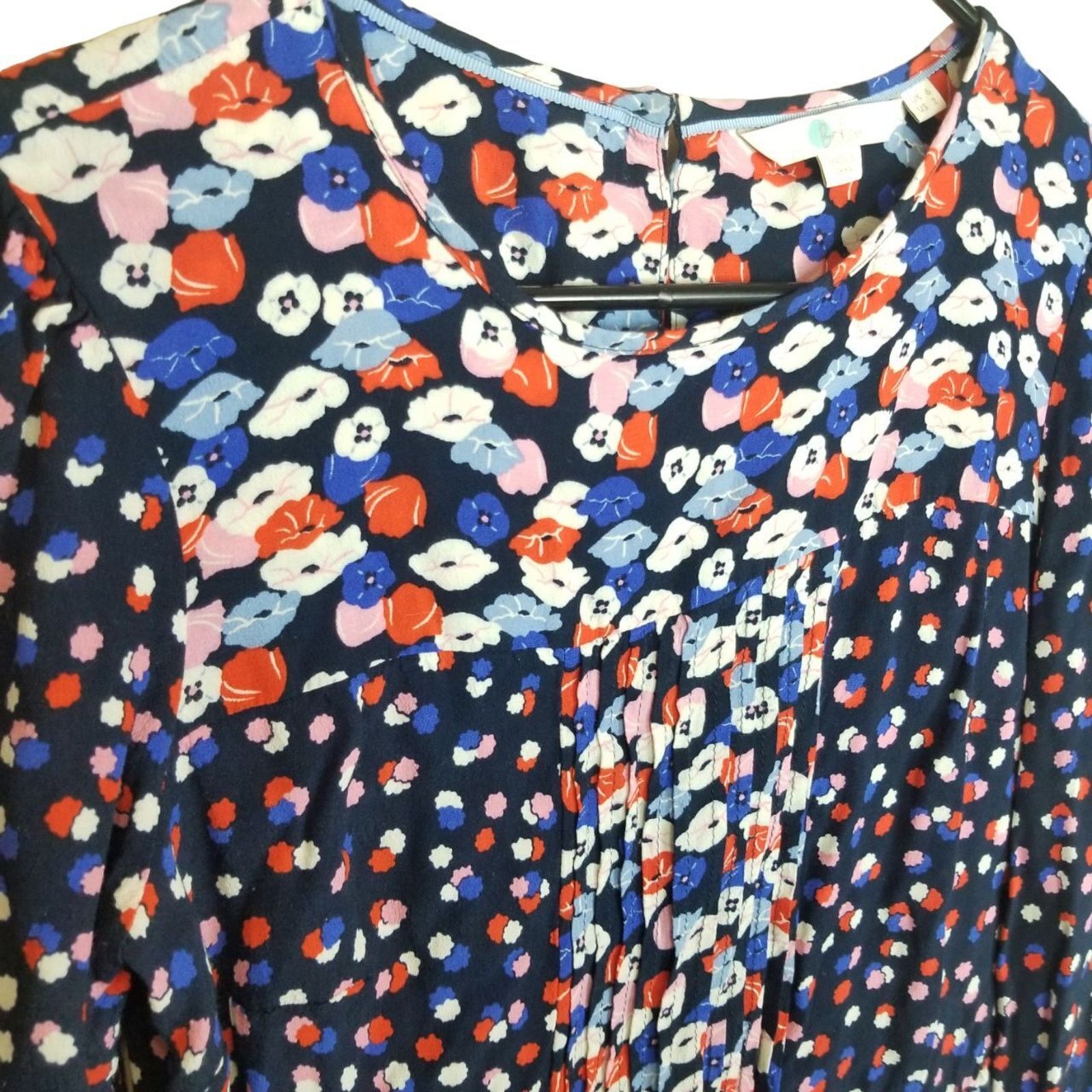 Boden Boden Womens Hotchpotch Ditsy Floral Top Size 2 Pintuck Size XS / US 0-2 / IT 36-38 - 6 Thumbnail