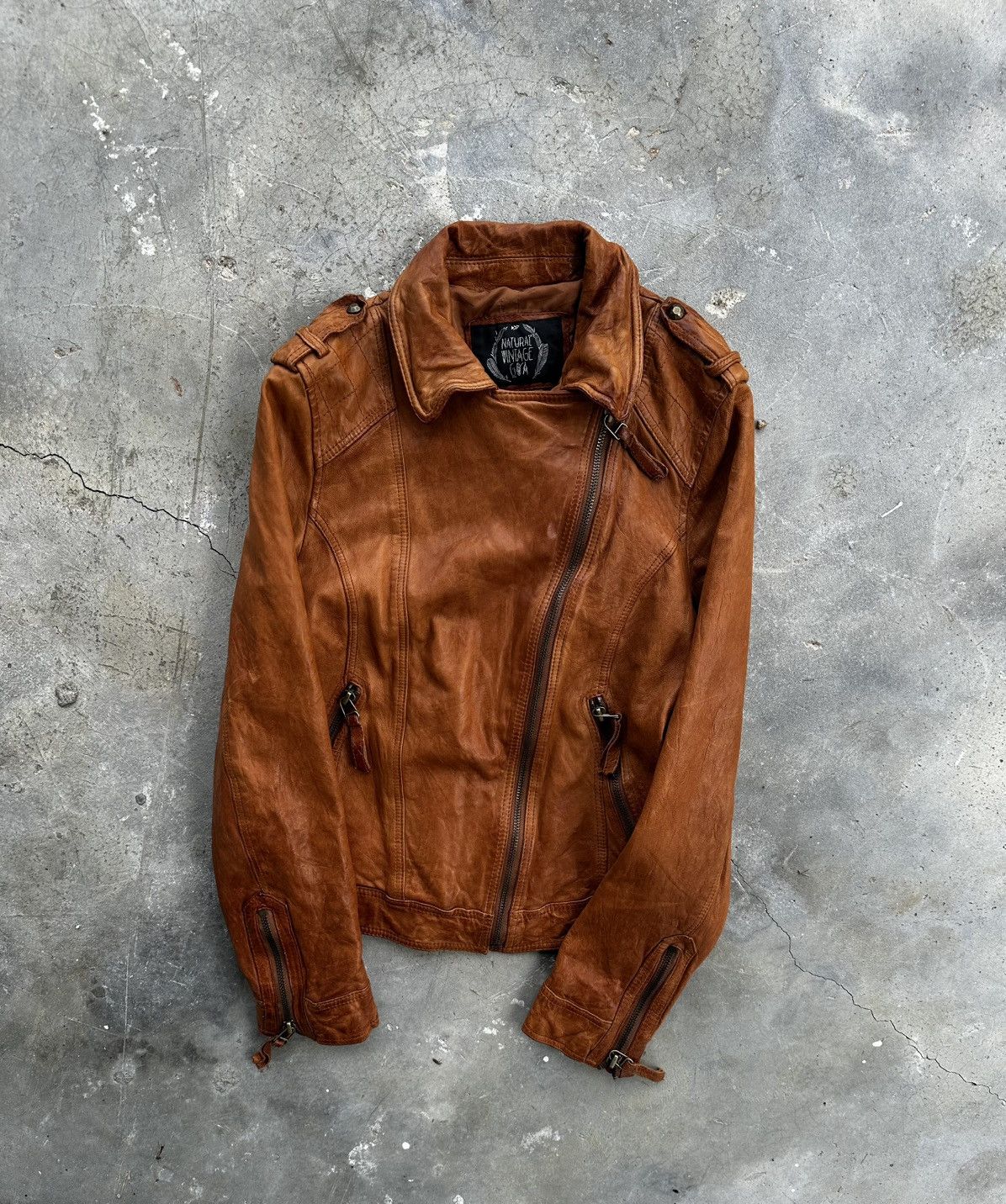 GOA GOA Biker Leather Jacket Size US S / EU 44-46 / 1 - 6 Thumbnail